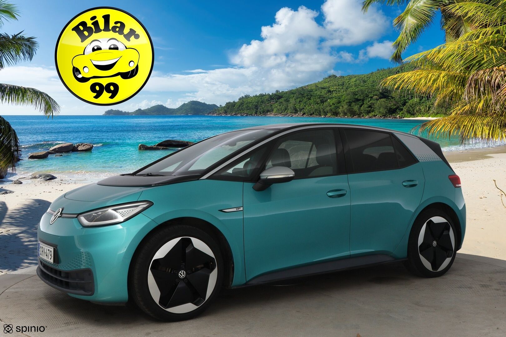 VOLKSWAGEN ID.3 2021 1ST Max 150 kW, akku 58 kWh * Lämpöpumppu / Adapt.Vakkari / HUD / Matrix LED / Peruutuskamera / Hieronta / Panorama - *Supervarusteltu / Juuri saapunut Tampereelle!* - HULLUT JOULUT KORKOTARJOUS 2,49% 