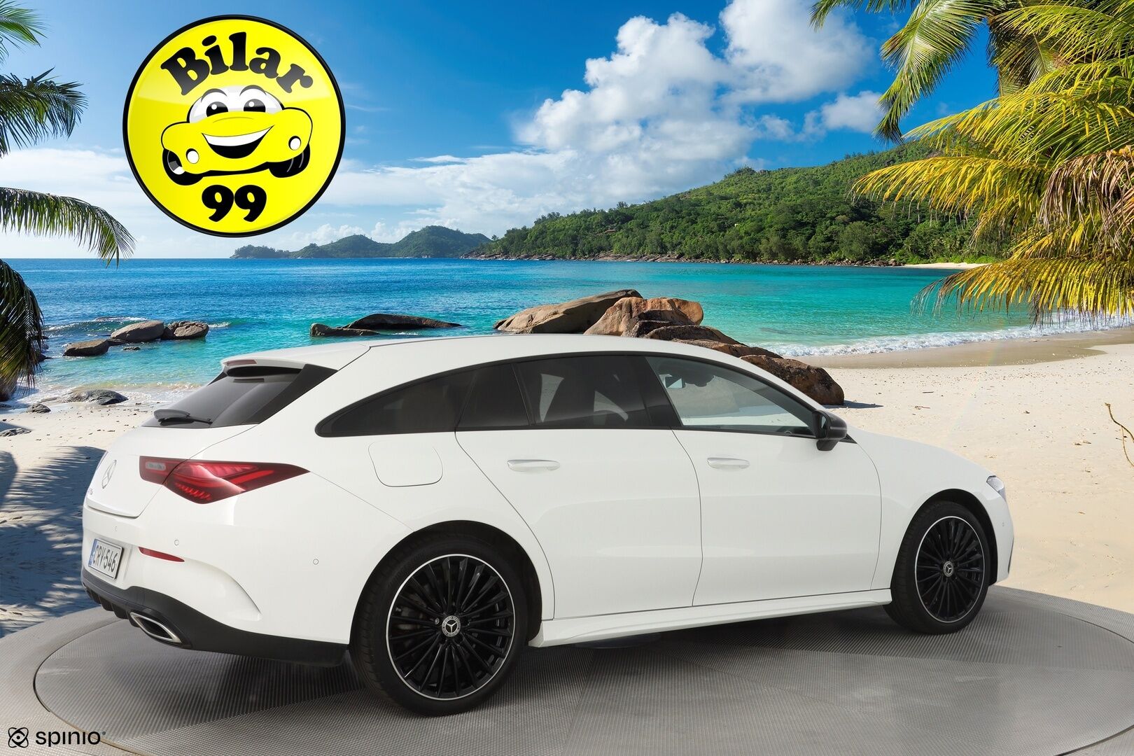 MERCEDES-BENZ CLA 2024 250 e A Shooting Brake AMG * Distronic / Kamera / Nahka-Alcantara / Night / Koukku / Blis* - 3,99 % KORKOTARJOUS TÄHÄN AUTOON 31.8. ASTI! - SoH 95.8% / Juuri huollettu / Kahdet Mercedeksen vanteet / Katsastus 2027