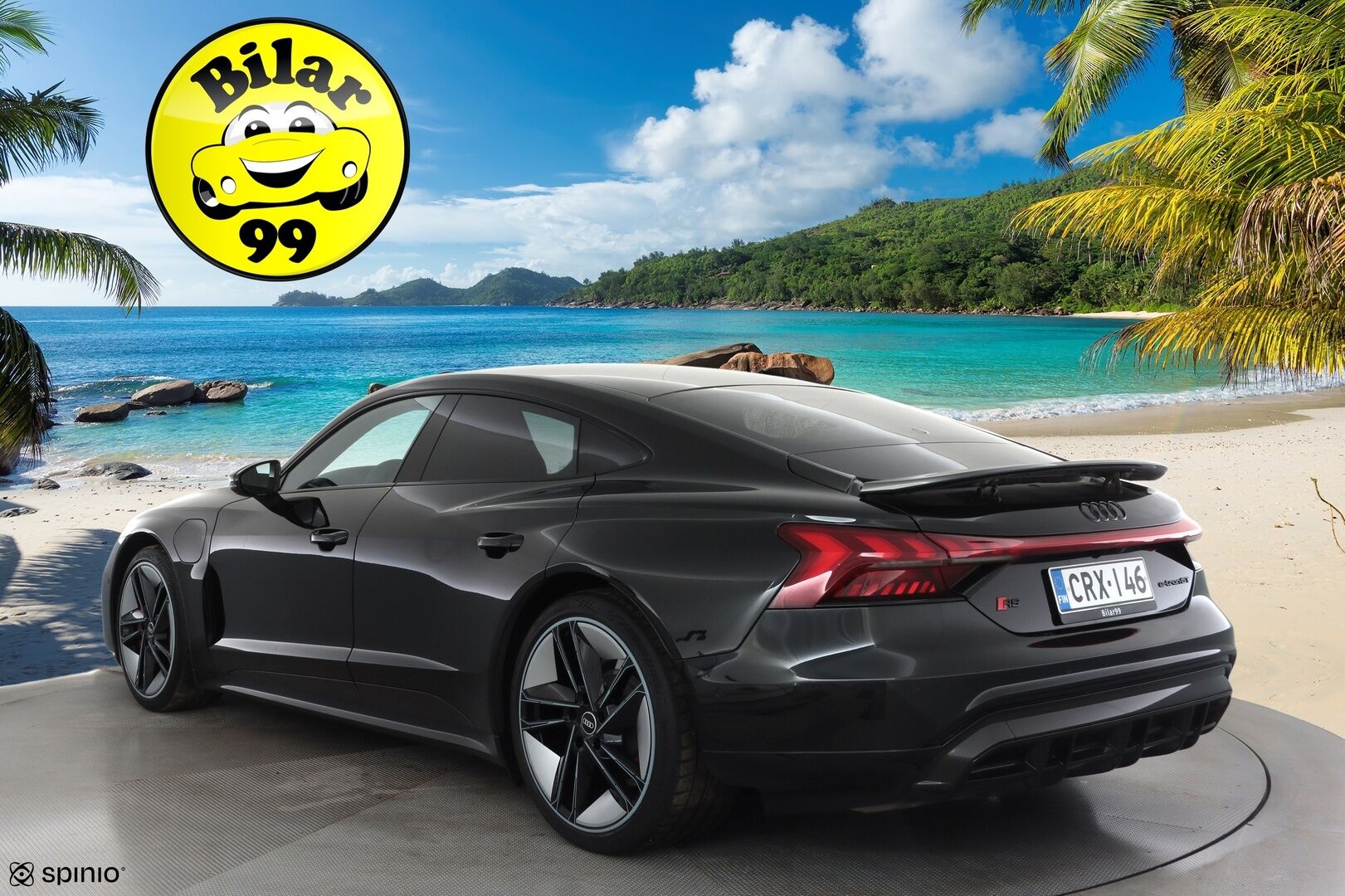 Audi E-TRON GT RS 2022 quattro RS Design Red * ACC / HUD / B&O / Hierovat&Ilmastoidut penkit / Ilma-alusta / Night Vision / Laser Light / ILP / 360° * - Hiilikuitu - paketti / Kahdet renkaat aluvanteilla / Merkkihuollettu / Supervarusteet