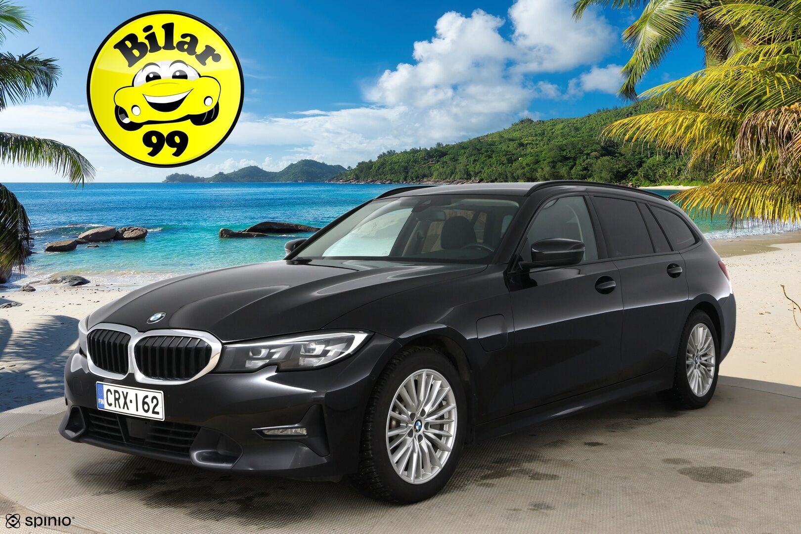 BMW 330 2021 G21 Touring 330e Sport Line / Adapt.vak / Koukku / Comfort Access / P-kamera / Ratinlämmitin - Tarkka huoltohistoria! / Sport-penkit / Shadow line / Tehtaan vetokoukku / Akku kuntotarkastettu 