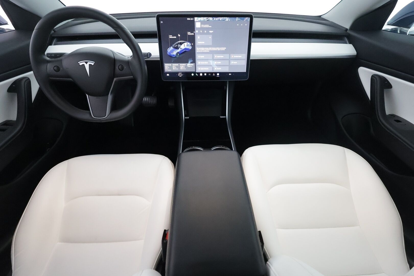 Tesla Model 3 2019 Standard Range ** Adapt.vakkari / P.kamera / Vaalea nahkasisusta / Lasikatto / Muistipenkki / Premium kaiuttimet