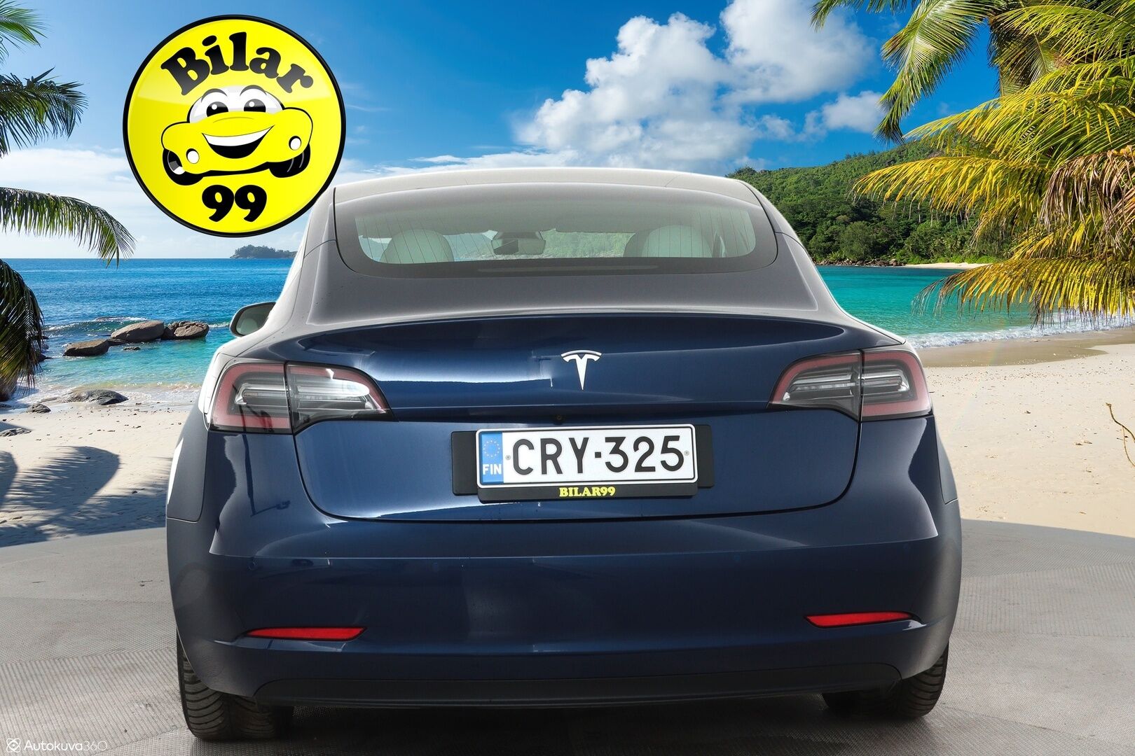 Tesla Model 3 2019 Standard Range ** Adapt.vakkari / P.kamera / Vaalea nahkasisusta / Lasikatto / Muistipenkki / Premium kaiuttimet