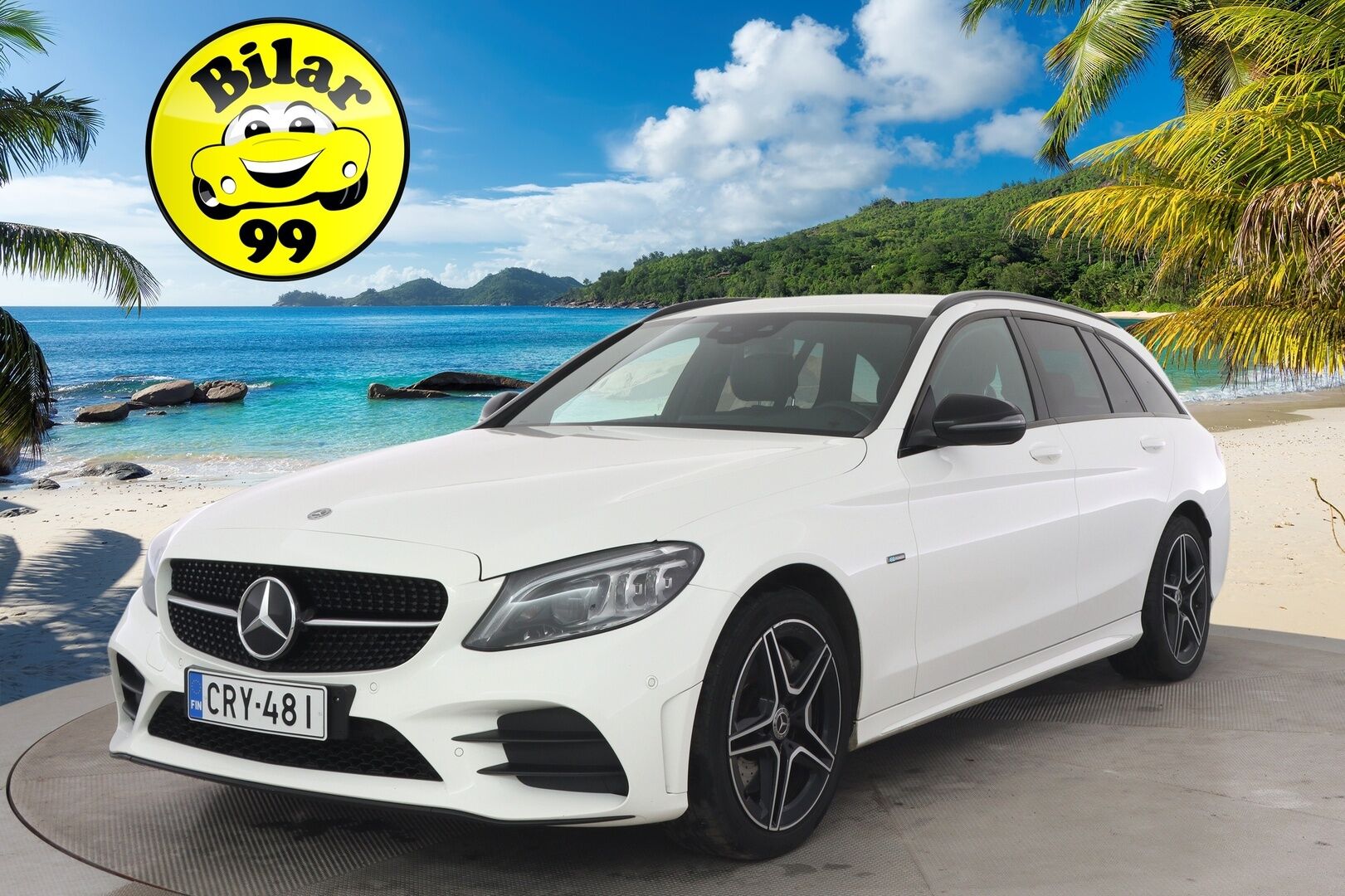 MERCEDES-BENZ C 2021 300 e T A Business AMG Night Edition EQ Power / ALV / Vakkari / Multibeam LED / P-kamera / Koukku / Sporttipenkit / Navi - Näyttävä farmari / Kattavat varusteet / Edulliset käyttökulut