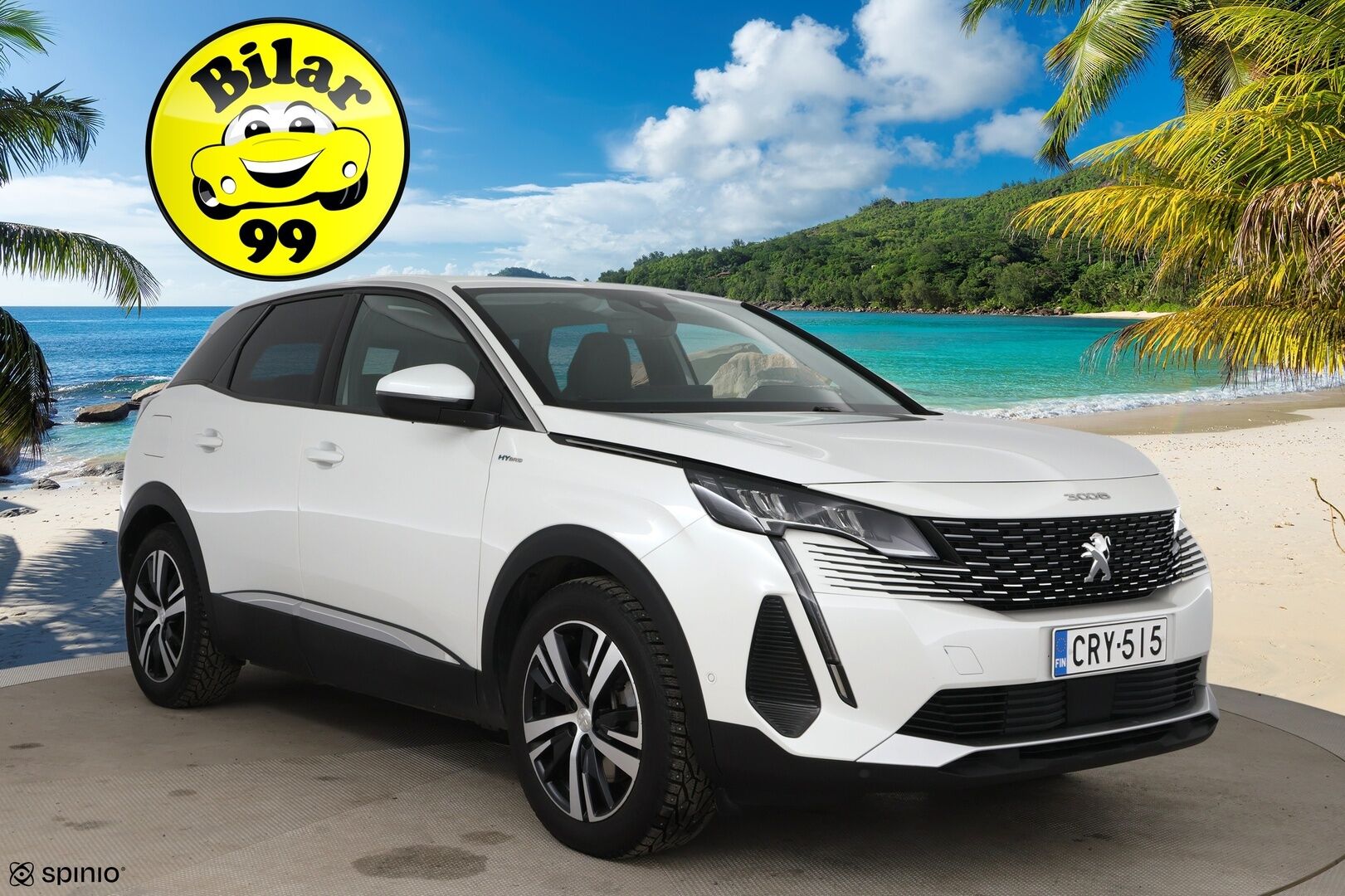 PEUGEOT 3008 2021 Allure Pack Motion Hybrid 225 EAT8-aut * Koukku / P-kamera / LED / Kaistavahti / Navi / Lämmitin / Apple & Android * - Facelift malli / 2x vanteet / P-kamera / LED - HULLUT AVAJAISHULINAT KORKOTARJOUS 3,29 %