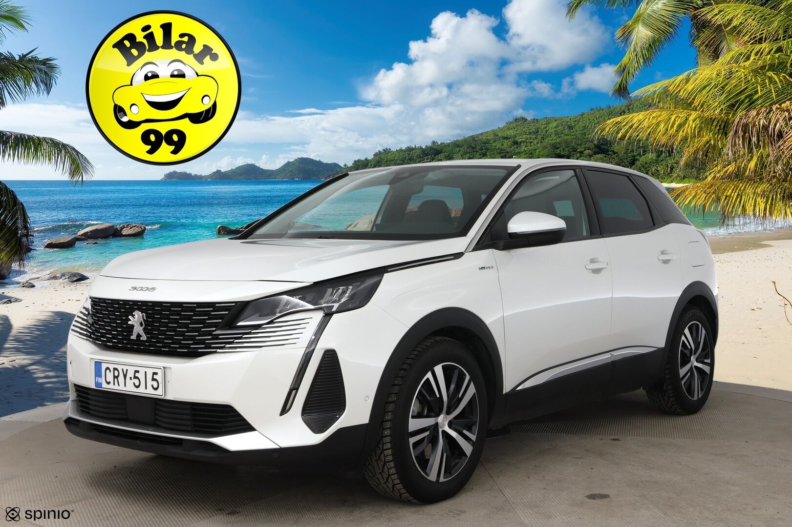 PEUGEOT 3008 2021 Allure Pack Motion Hybrid 225 EAT8-aut * Koukku / P-kamera / LED / Kaistavahti / Navi / Lämmitin / Apple & Android * - Facelift malli / 2x vanteet / P-kamera / LED - HULLUT AVAJAISHULINAT KORKOTARJOUS 3,29 %