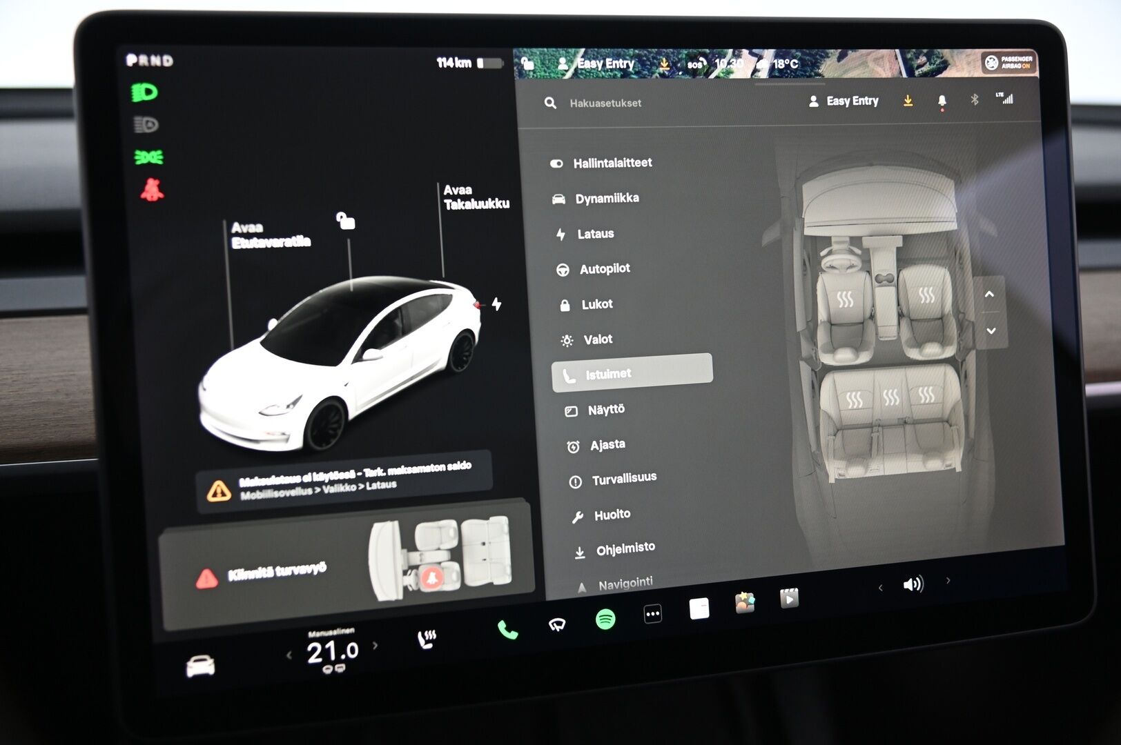 Tesla Model 3 2020 Performance Dual Motor AWD - | ACC | ILP | Lasikatto | Matrix-Led | P.kamera | Muistipenkki | Premium Audio | Navi | Kaistavahti | Autopilot | Sähköinen kontti |