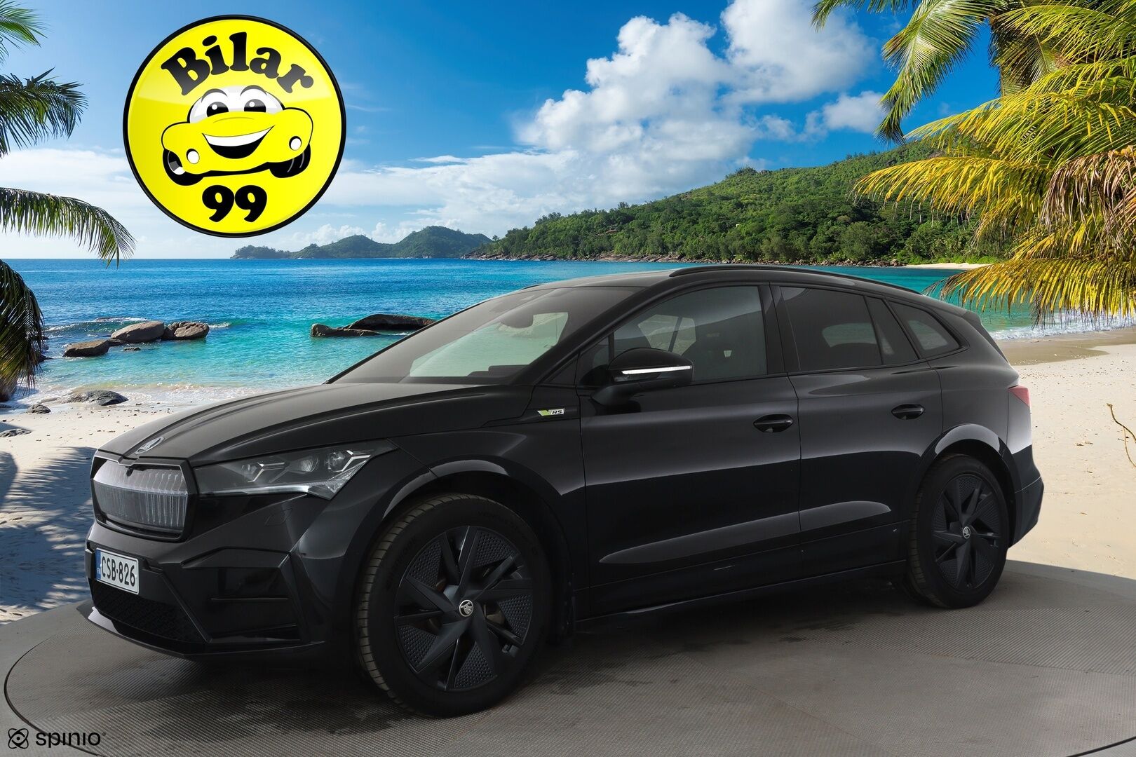 Skoda Enyaq 2025 85x 4x4 RS *Panorama / ILP / Canton / HUD / Ilmastoidut penkit / ACC / Matrix LED / Koukku* - Huippuvarusteet! / 1-om. Suomi-auto / Akuston esilämmitys / 360 Kamera / Kahdet renkaat aluvanteilla