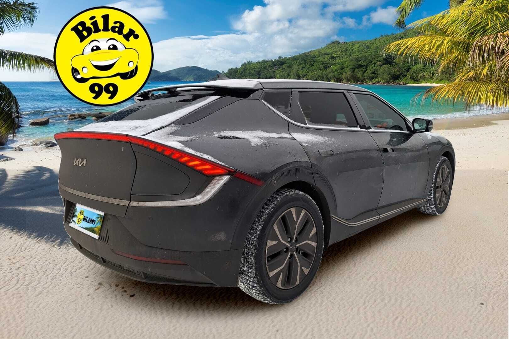 Kia EV6 2022 RWD 77 kWh 229 hv * Lämpöpumppu / Kuljettajan sähkösäätöinen muistipenkki / KeylessGo / LED-ajovalot / Puolinahkapenkit - Merkkihuollettu / 2x Vanteet Ja Todella Hyvät Renkaat / ILP