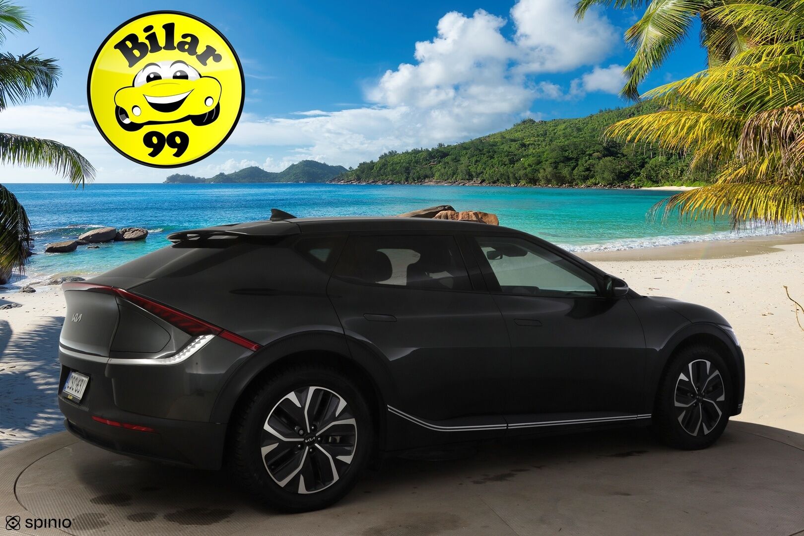 Kia EV6 2022 RWD 77 kWh 229 hv * Lämpöpumppu / Kuljettajan sähkösäätöinen muistipenkki / ACC / KeylessGo / LED-ajovalot / Puolinahkapenkit * - Merkkihuollettu / 2x Vanteet Ja Todella Hyvät Renkaat / ILP