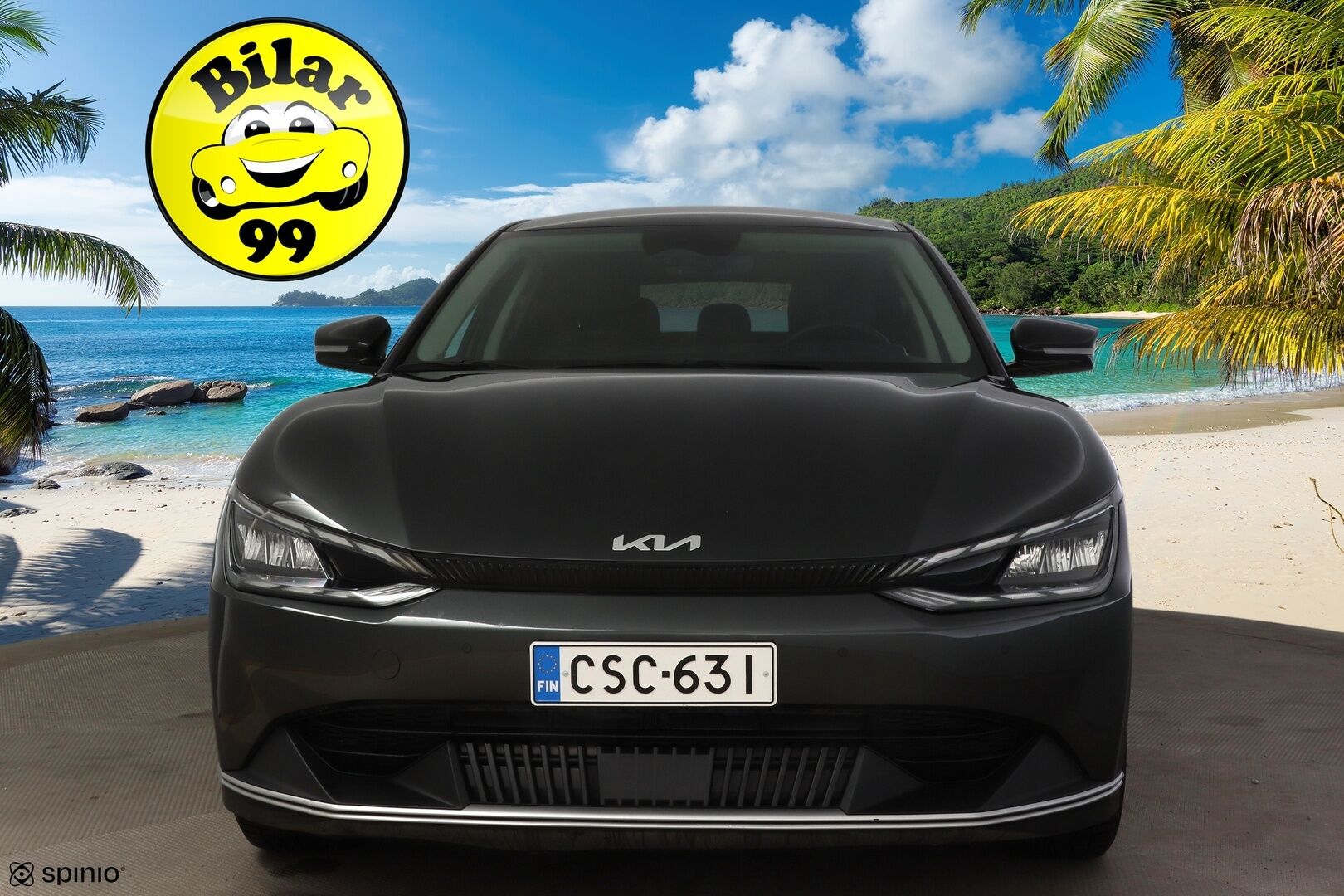 Kia EV6 2022 RWD 77 kWh 229 hv * Lämpöpumppu / Kuljettajan sähkösäätöinen muistipenkki / ACC / KeylessGo / LED-ajovalot / Puolinahkapenkit * - Merkkihuollettu / 2x Vanteet Ja Todella Hyvät Renkaat / ILP