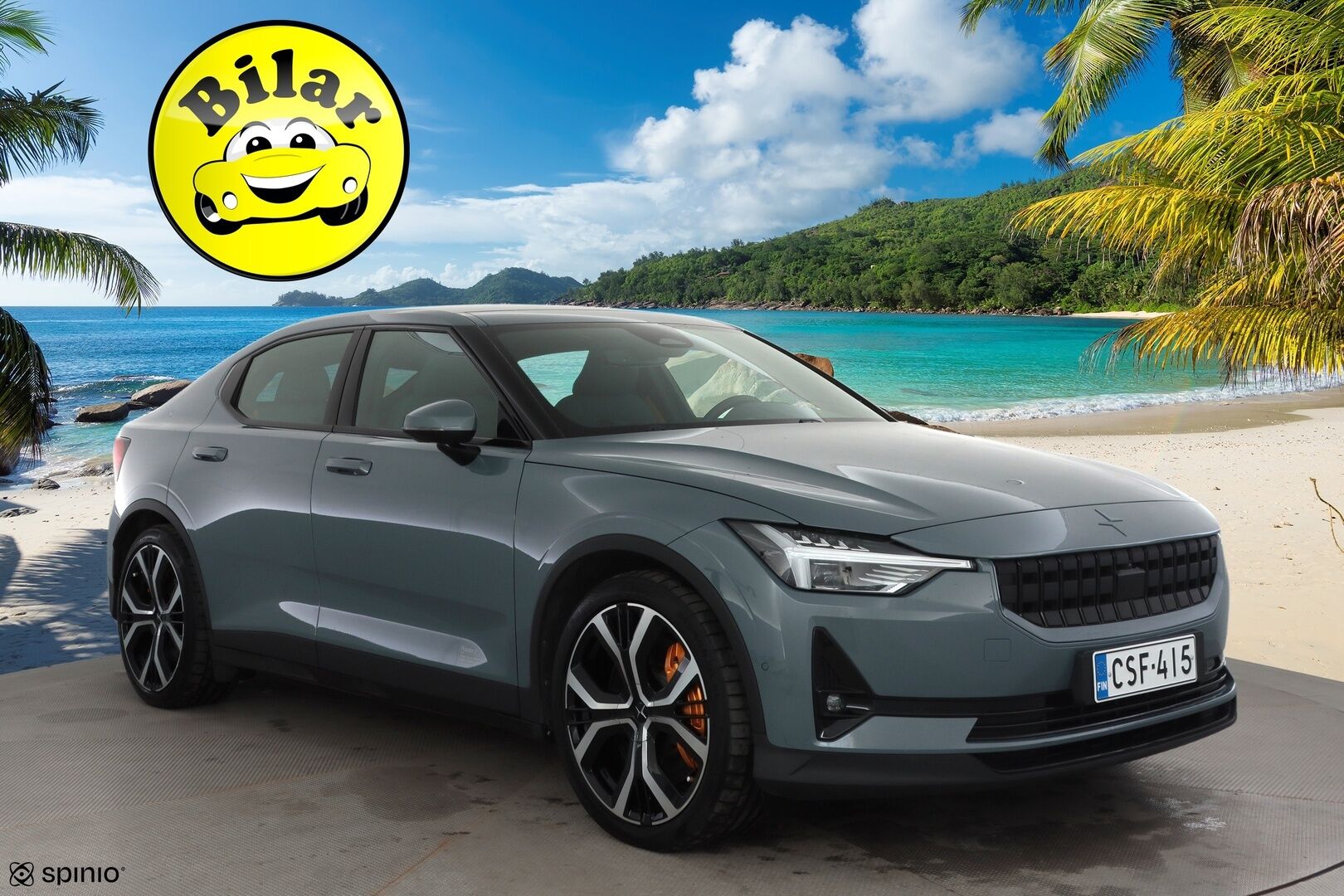 Polestar 2 2022 Long Range Dual Motor, 300kW, 78kWh - | ACC | Koukku | ILP | Pixel-LED | Lasikatto | H/K | 360-Kamera | Muistipenkki | Keyless | Apple&Android | Merkkihuollettu | Kahdet Renkaat |