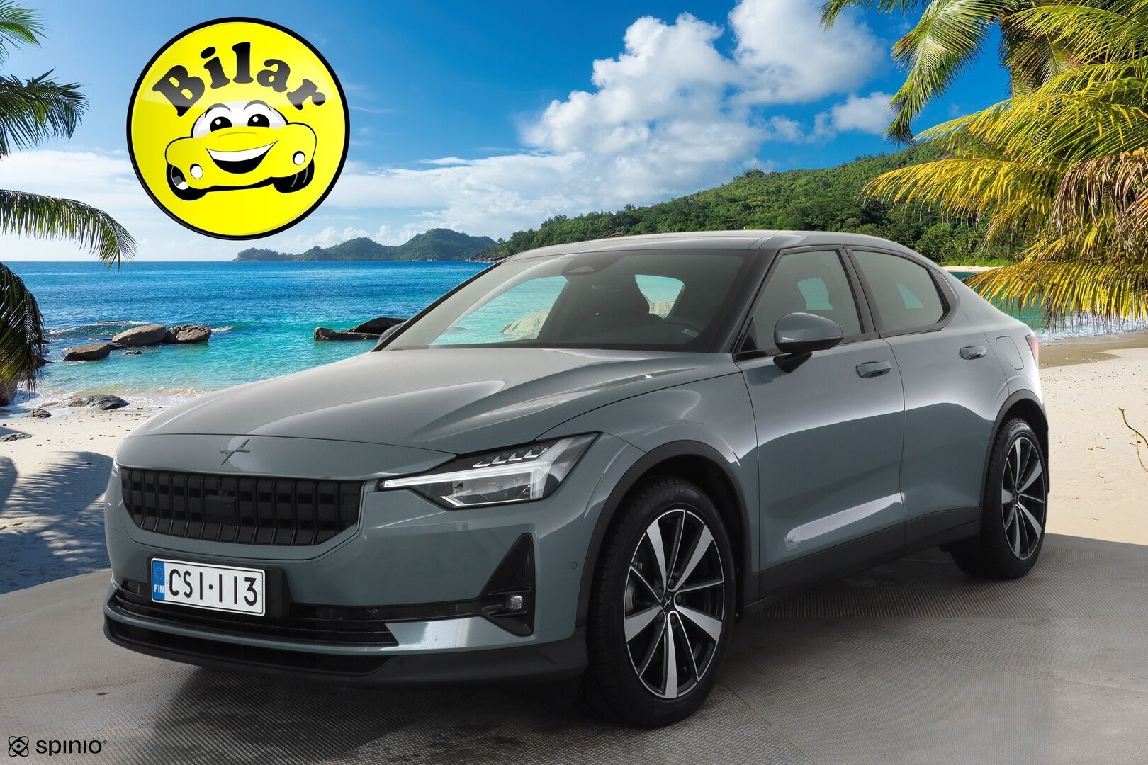 Polestar 2 2022 Standard Range Single Motor, 170kW, 69kWh - | ACC | ILP | Lasikatto | 360-Kamera | H/K | Muistipenkki | Ratinlämmitys | LED | Apple&Android | Keyless | Kahdet Renkaat |