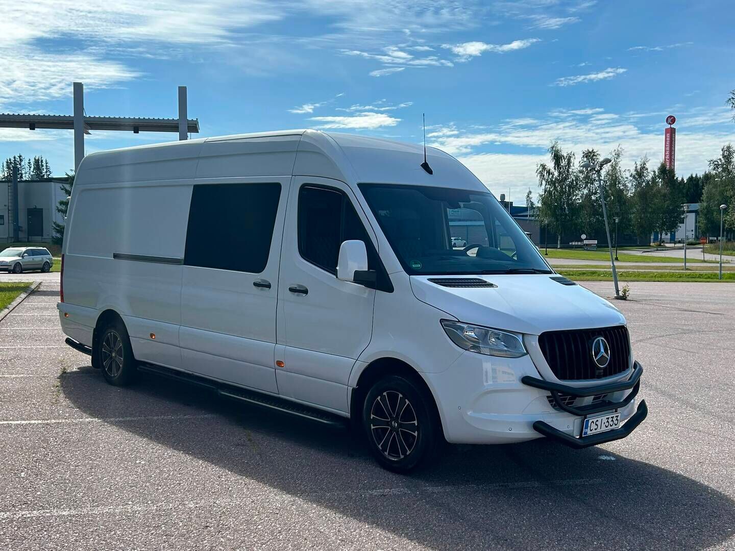 Mercedes-Benz Sprinter 2022 Sprinter pitkä A3 Matkailuauto (SA) 5ov 1950cm3 - ALV | 2+3 | Eristetty välitila | Isofix | Timanttitikatut-penkit | Invertteri | 360 kamera | Navi | Kylkiputket | Vetokoukku 