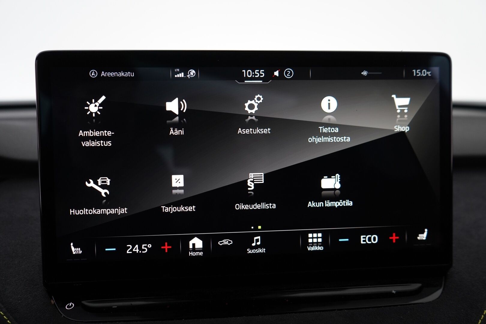 SKODA ENYAQ 2023 Coupe 80x 4X4 RS iV *Lämpöpumppu / Koukku / Lasikatto / Matrix-LED / ACC / Muistipenkki / Kamera* - SoH 92.5% / Kahdet Skodan vanteet / Merkkihuollettu / SUPER VARUSTEET!