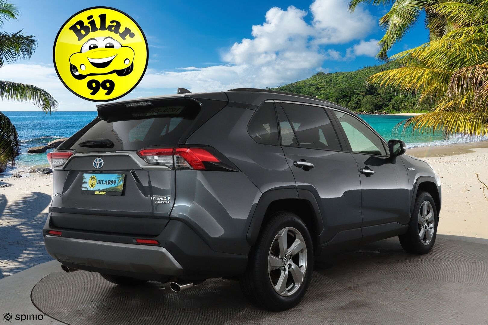 TOYOTA RAV4 2021 Hybrid 2,5 AWD-i Premium - ACC | Lohko | P-kamera | Nahkapenkit | Irroitettava koukku | BLIS | Muistipenkki | Ratinlämmitin | KeyLessGo | CarPlay | LED