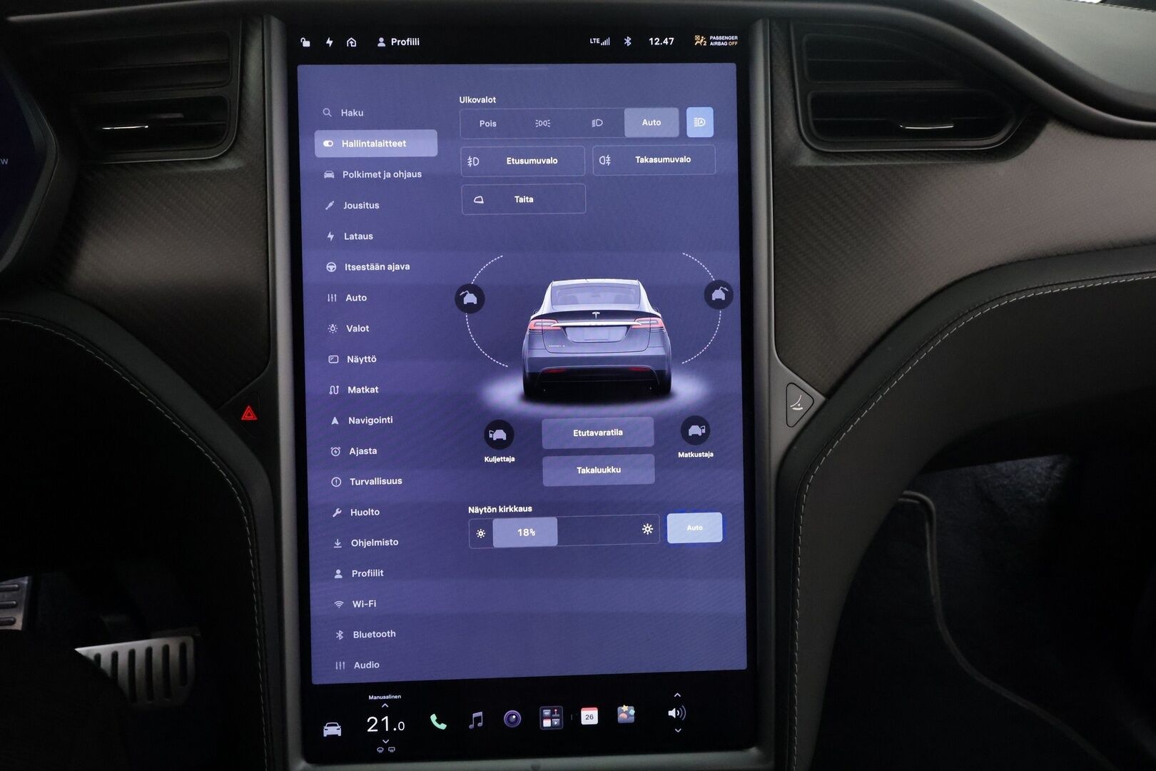 Tesla Model X 2019 P100D Ludicrous 7-P - | Koukku | Ilma-alusta | ACC | P.Kamera | LED | Muistipenkki | Premium Audio | Soft-Close | Kaistavahti | Navi | Keyless | 2x Latauskaapelit |