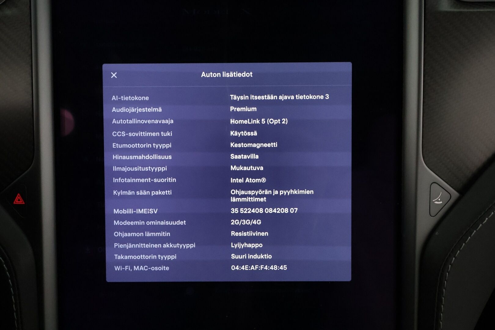 Tesla Model X 2019 P100D Ludicrous 7-P - | Koukku | Ilma-alusta | ACC | P.Kamera | LED | Muistipenkki | Premium Audio | Soft-Close | Kaistavahti | Navi | Keyless | 2x Latauskaapelit |