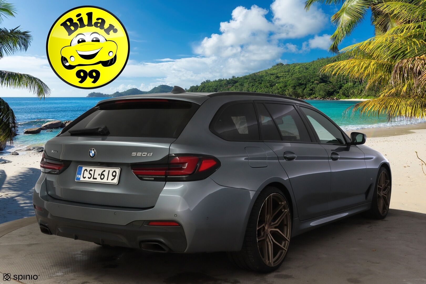 BMW 520 2021 G31 Touring A xDrive M-Sport MHEV LCI * Adapt. Cruise / Webasto / Hifi / Display Key / P.kamera / Prof. Navi / Koukku * - Kovilla Varusteilla / ACC / 21" Rautamon arvokkaat vanteet / Talveksi näyttävät M-Sport vanteet / M Sport / LED
