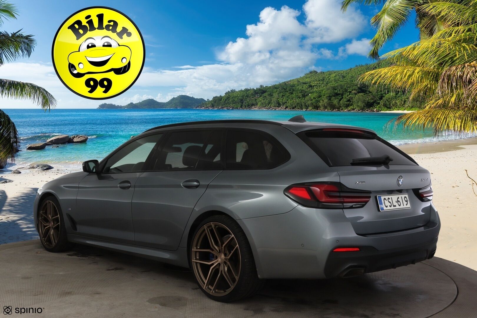 BMW 520 2021 G31 Touring A xDrive M-Sport MHEV LCI * Adapt. Cruise / Webasto / Hifi / Display Key / P.kamera / Prof. Navi / Koukku * - Kovilla Varusteilla / 21" vanteet 