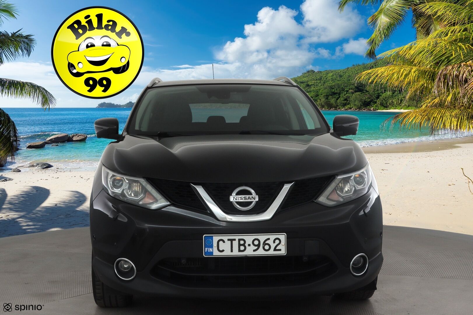 Nissan Qashqai 2015 dCi 130 Business 360 2WD 6M/T Leather * Vakkari / 360° / Bluetooth / Navi / LED / Nahat / Sähköpenkki / Koukku * - Suomi-auto / Kahdet renkaat aluvanteilla 