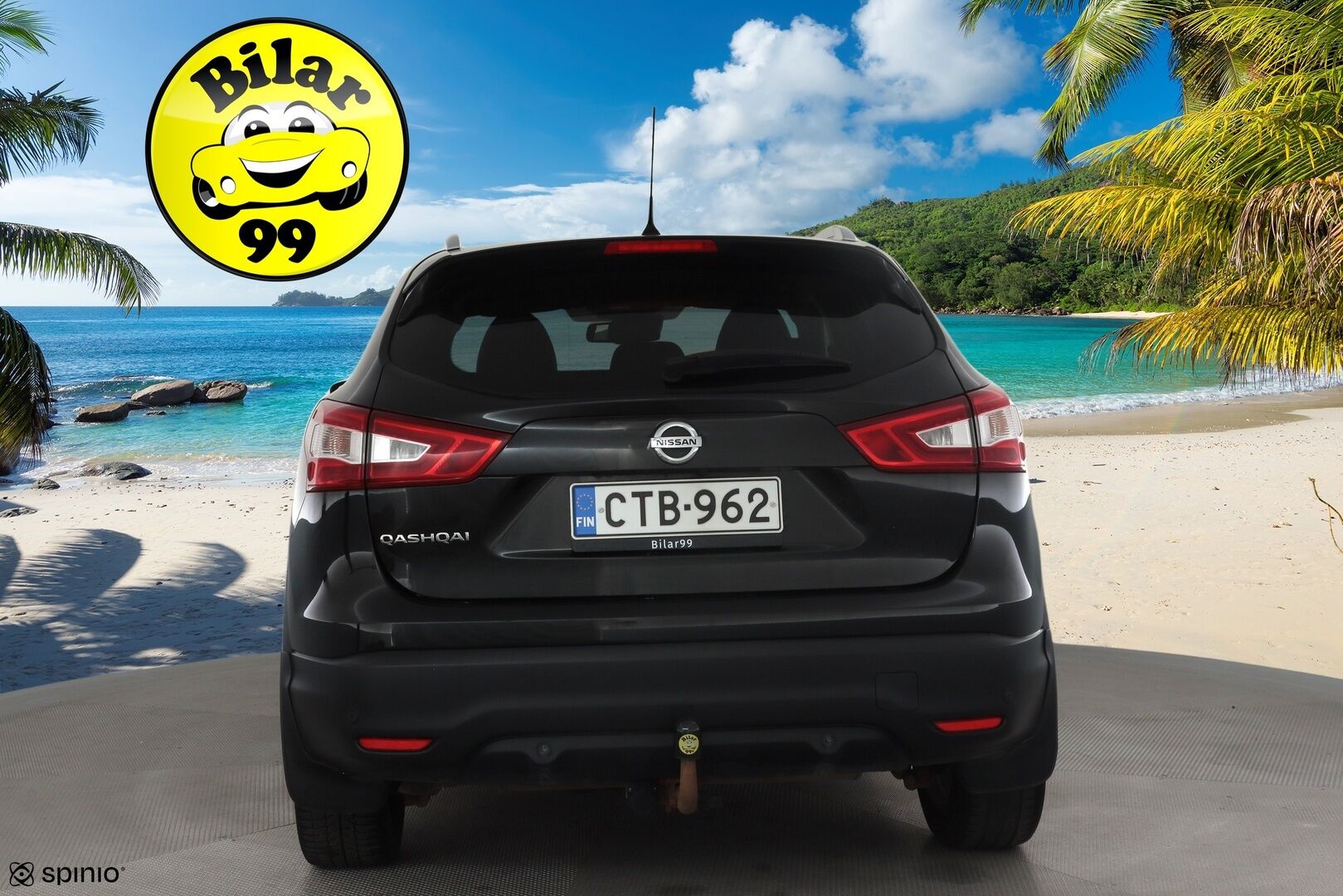 Nissan Qashqai 2015 dCi 130 Business 360 2WD 6M/T Leather * Vakkari / 360° / Bluetooth / Navi / LED / Nahat / Sähköpenkki / Koukku * - Suomi-auto / Kahdet renkaat aluvanteilla