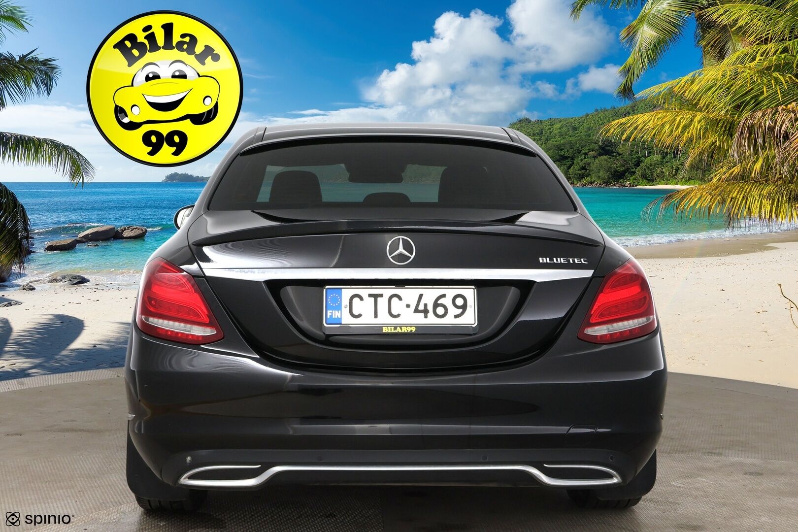 Mercedes-Benz C 2015 220 BlueTec A Premium Business / Distronic+ Q / P-kamera / Dynamic. LED / Comand Navi - Huippuvarusteltu yksilö upealla vaalella sisustalla! 