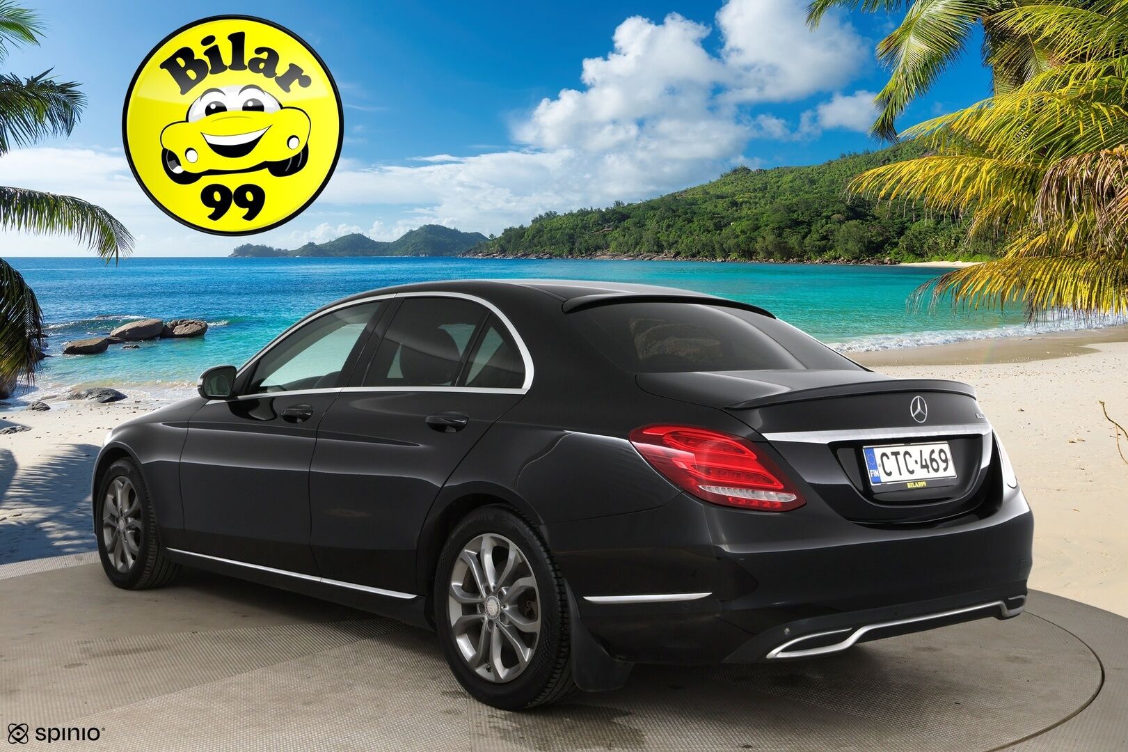 Mercedes-Benz C 2015 220 BlueTec A Premium Business / Distronic+ Q / P-kamera / Dynamic. LED / Comand Navi - Huippuvarusteltu yksilö upealla vaalella sisustalla! 