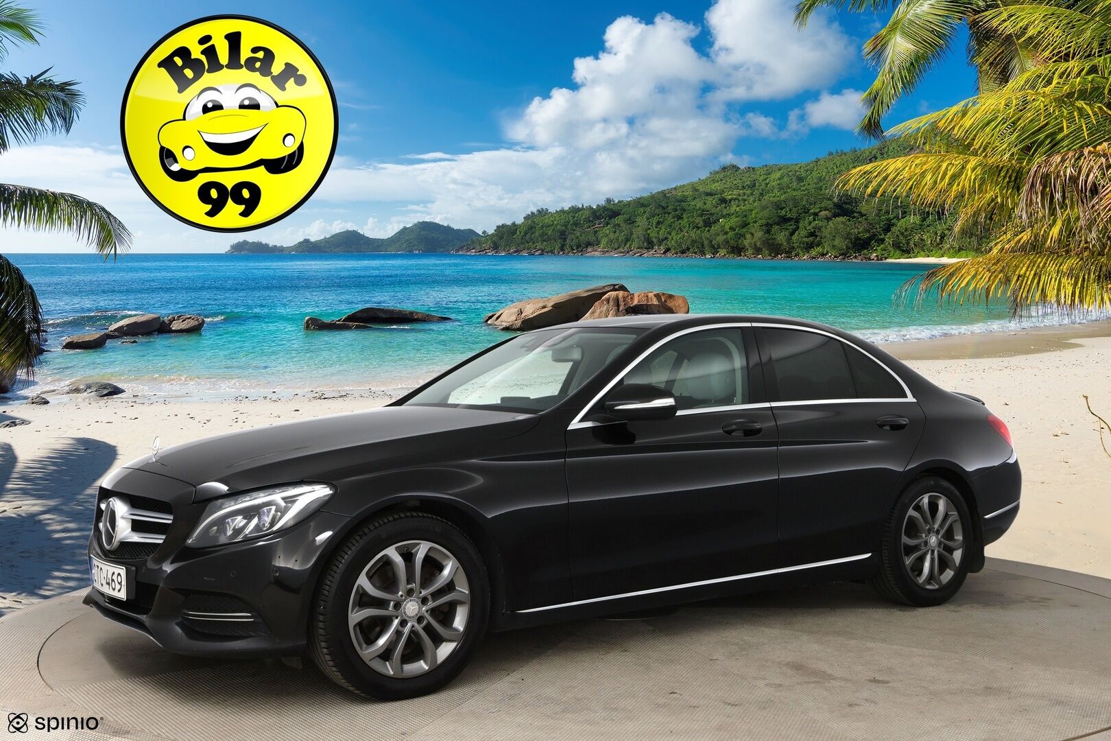 Mercedes-Benz C 2015 220 BlueTec A Premium Business / Distronic+ Q / P-kamera / Dynamic. LED / Comand Navi - Huippuvarusteltu yksilö upealla vaalella sisustalla! 