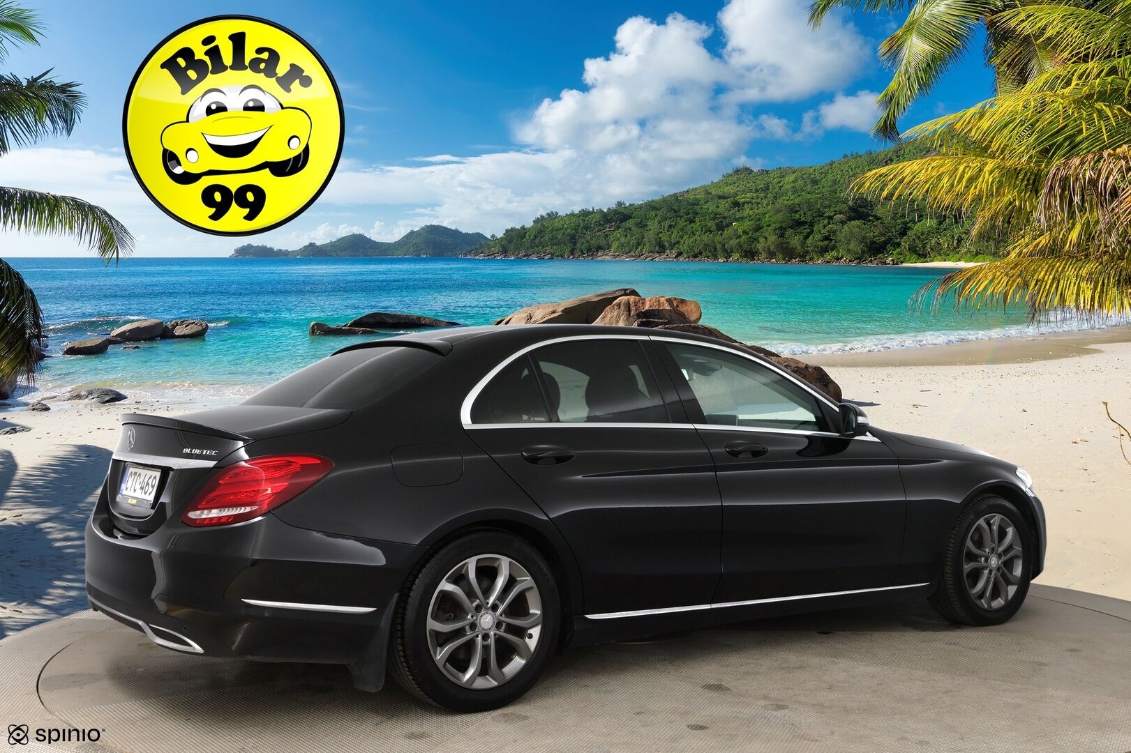 Mercedes-Benz C 2015 220 BlueTec A Premium Business / Distronic+ Q / P-kamera / Dynamic. LED / Comand Navi - Huippuvarusteltu yksilö upealla vaalella sisustalla! 