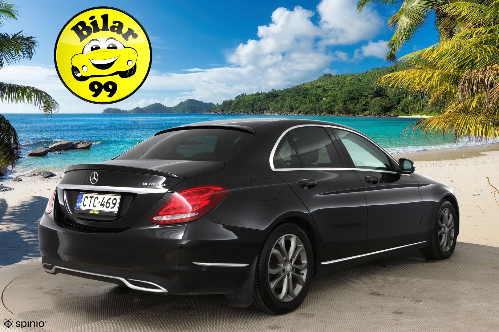 Mercedes-Benz C 2015 220 BlueTec A Premium Business / Distronic+ Q / P-kamera / Dynamic. LED / Comand Navi - Huippuvarusteltu yksilö upealla vaalella sisustalla! 