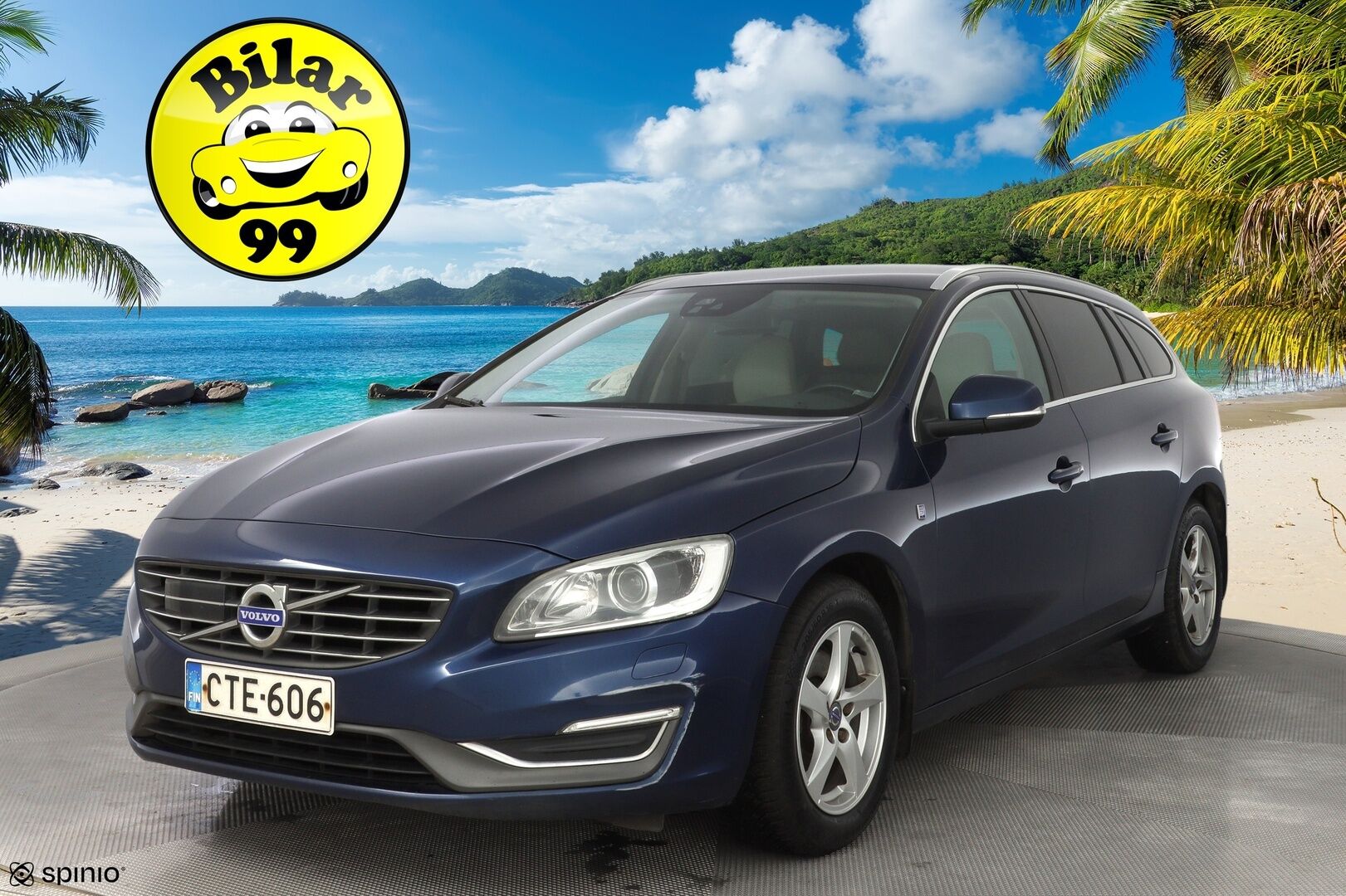 Volvo V60 2015 D4 Ocean Race Business aut *Acc / Webasto / Digimittari / Blis / Nahkasisusta / Voc / Nav / Bt* - Kahdet vanteet / Suomi-auto / Hyvät huollot