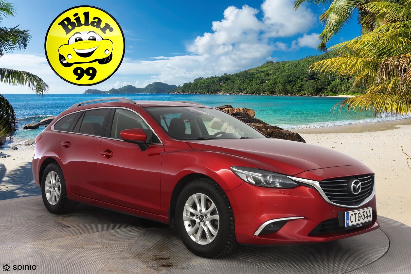 Mazda 6 2015 Sport Wagon 2,0 (145) SKYACTIV-G Premium Plus * Vakkari / Lohko / Tutkat / Penkinlämmittimet / Bluetooth * - Suomi-auto / Merkkihuollettu / Juuri katsastettu / Kahdet OEM vanteet