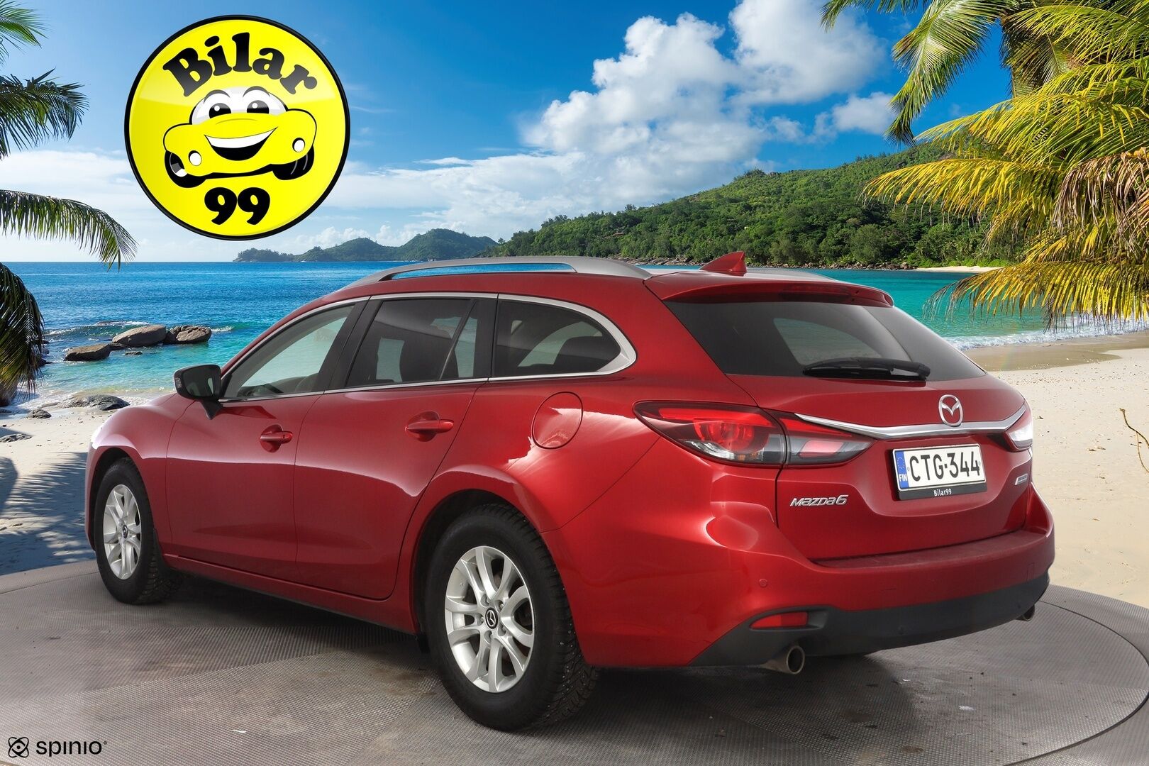 Mazda 6 2015 Sport Wagon 2,0 (145) SKYACTIV-G Premium Plus * Vakkari / Lohko / Tutkat / Penkinlämmittimet / Bluetooth * - Suomi-auto / Merkkihuollettu / Juuri katsastettu / Kahdet OEM vanteet