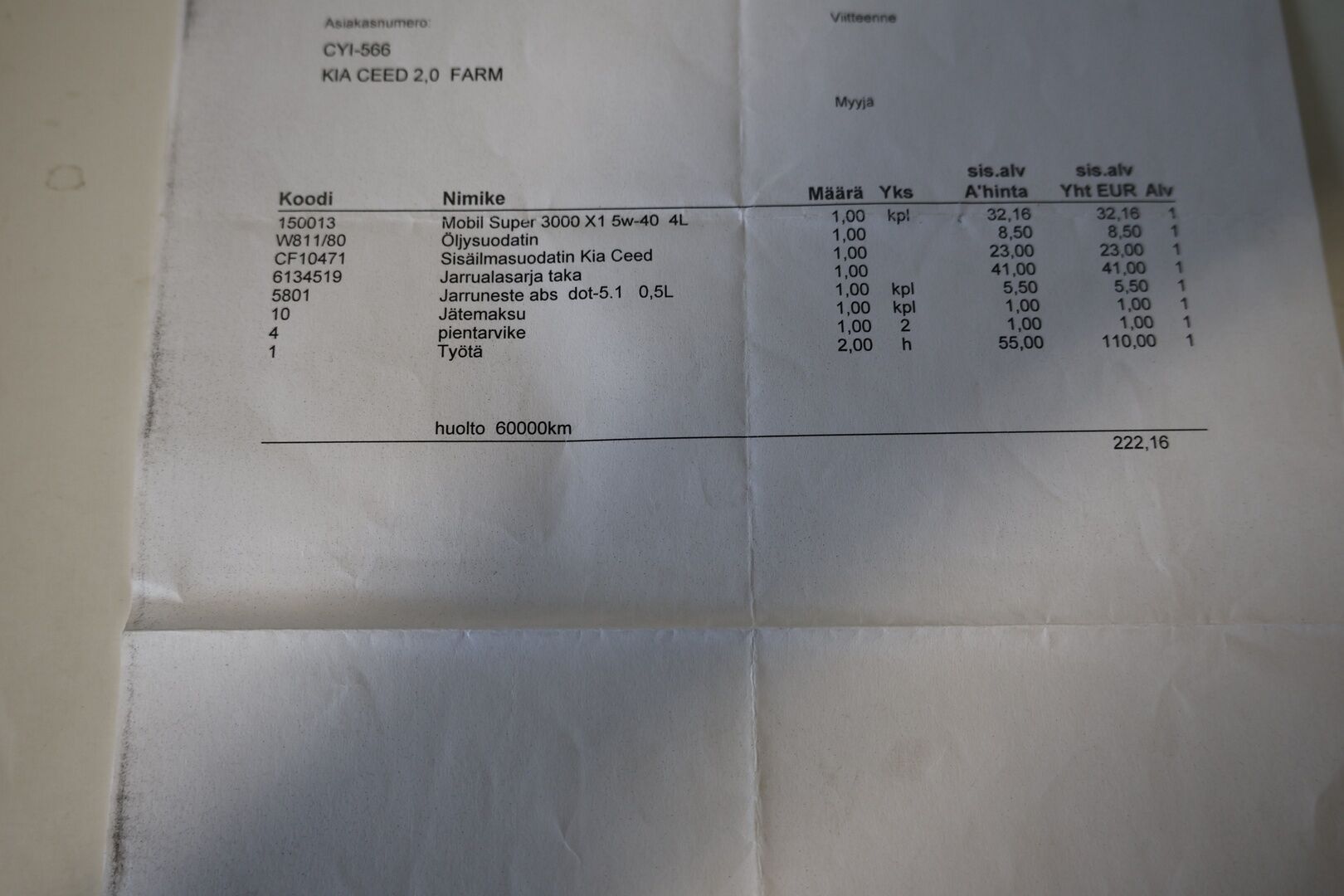 Kia cee'd 2010 2,0 EX SW - *Myydään Huutokaupat.com!*