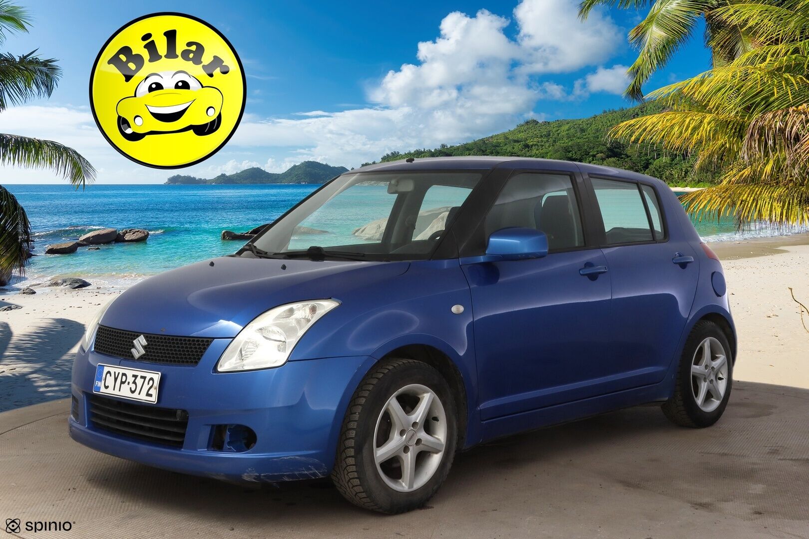 Suzuki Swift 2005 4D SWIFT HATCHBACK 1.3 | Myydään huutokaupat.com | - | Myydään huutokaupat.com | Lohkolämmitin | ISOFIX | Kahdet renkaat | 