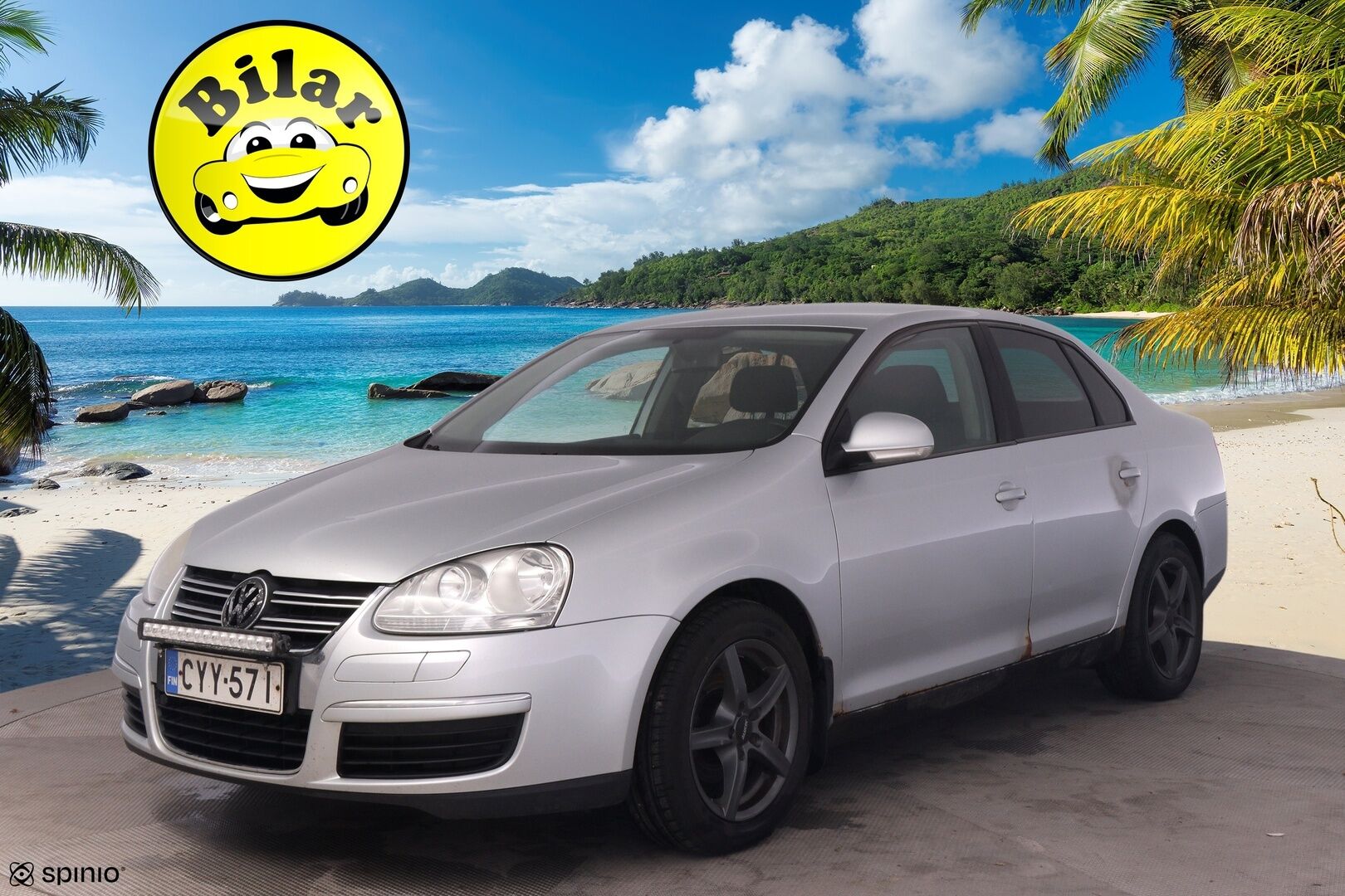 Volkswagen Jetta 2006 4D Sedan 1.6 FSI - Myydään Huutokaupat.com - | Vuoden leima | Kahdet renkaat | Lohko + sisäpistoke | Hiljattain huollettu | Koukku |