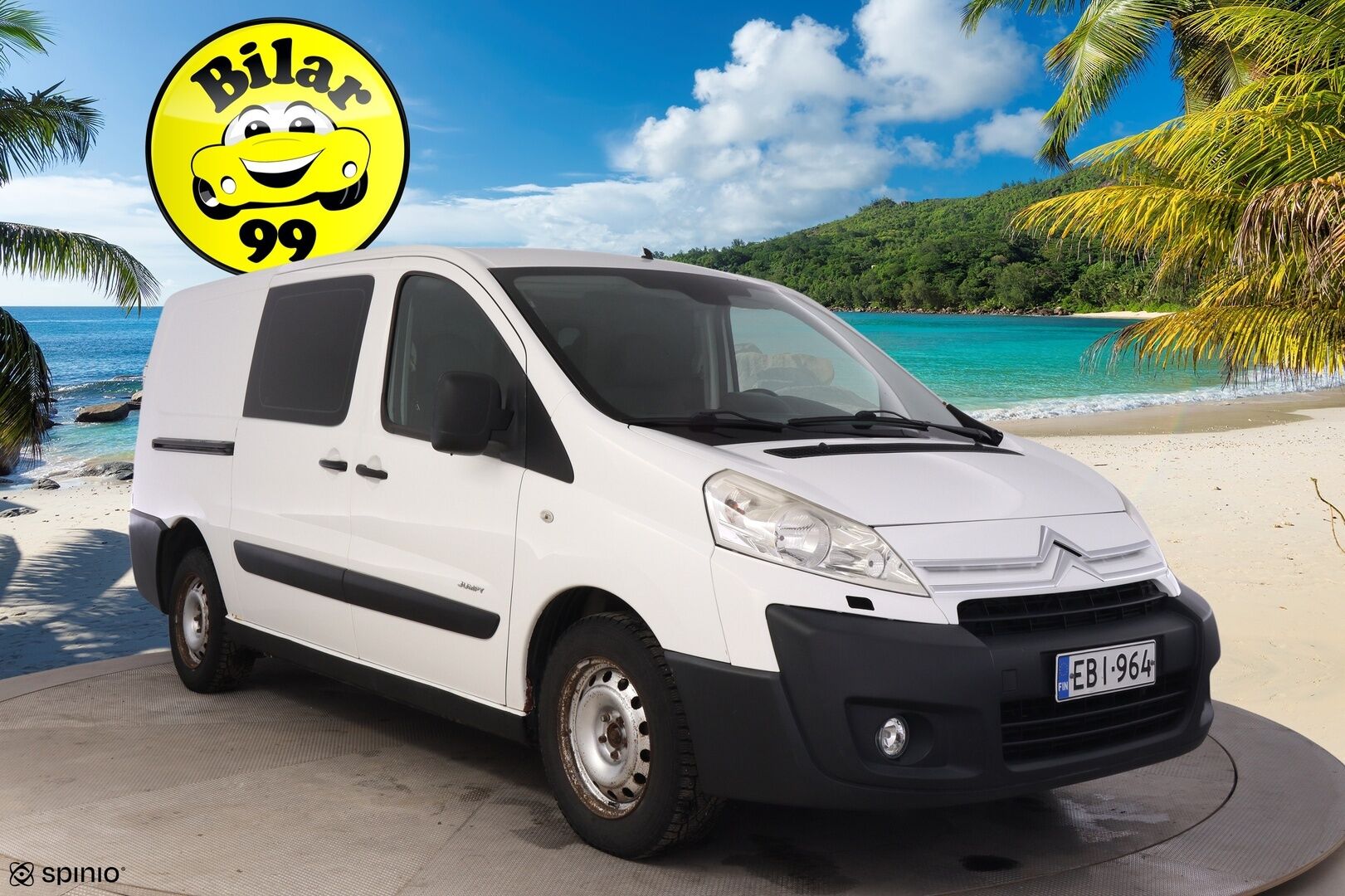 Citroen JUMPY 2008 2,0 20 HDi 120 L1H1 - YritysOutlet - Myydään vain yrityksille - Webasto / Kahdet renkaat / Koukku!