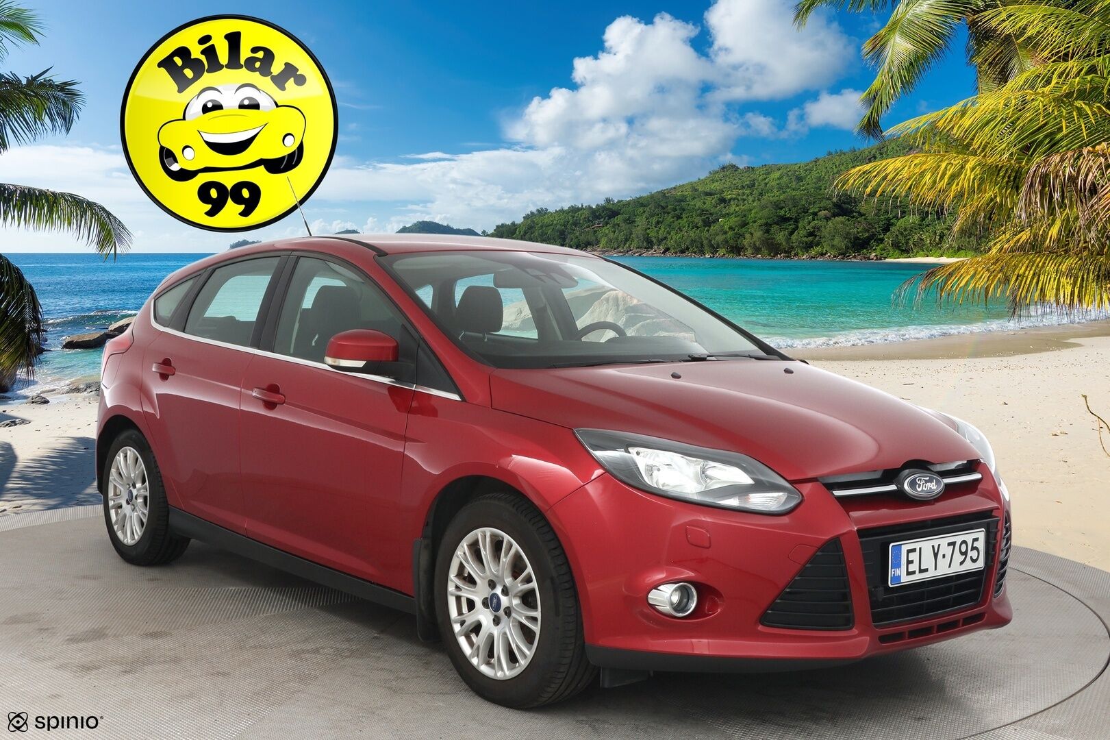 Ford Focus 2011 1.6 EcoBoost 150hv Titanium * Lohko + sisä / Kaistavahti / BLIS * - Merkkiliikkeen huoltokirja / Suomi-auto / Kummatkin renkaat ok *