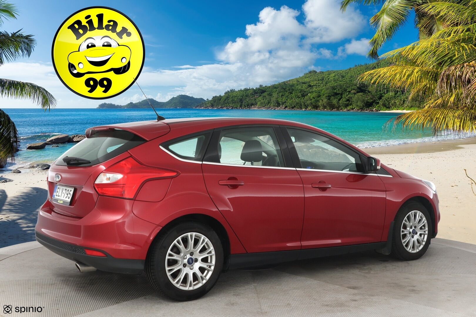 Ford Focus 2011 1.6 EcoBoost 150hv Titanium * Lohko + sisä / Kaistavahti / BLIS * - Merkkiliikkeen huoltokirja / Suomi-auto / Kummatkin renkaat ok *
