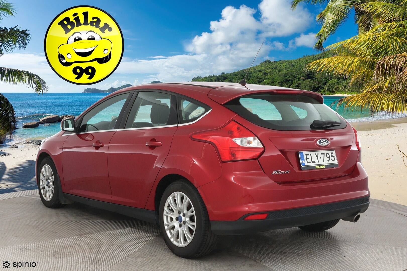 Ford Focus 2011 1.6 EcoBoost 150hv Titanium * Lohko + sisä / Kaistavahti / BLIS * - Merkkiliikkeen huoltokirja / Suomi-auto / Kummatkin renkaat ok *