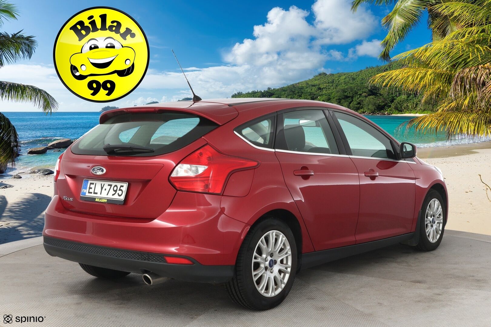 Ford Focus 2011 1.6 EcoBoost 150hv Titanium * Lohko + sisä / Kaistavahti / BLIS * - Merkkiliikkeen huoltokirja / Suomi-auto / Kummatkin renkaat ok *
