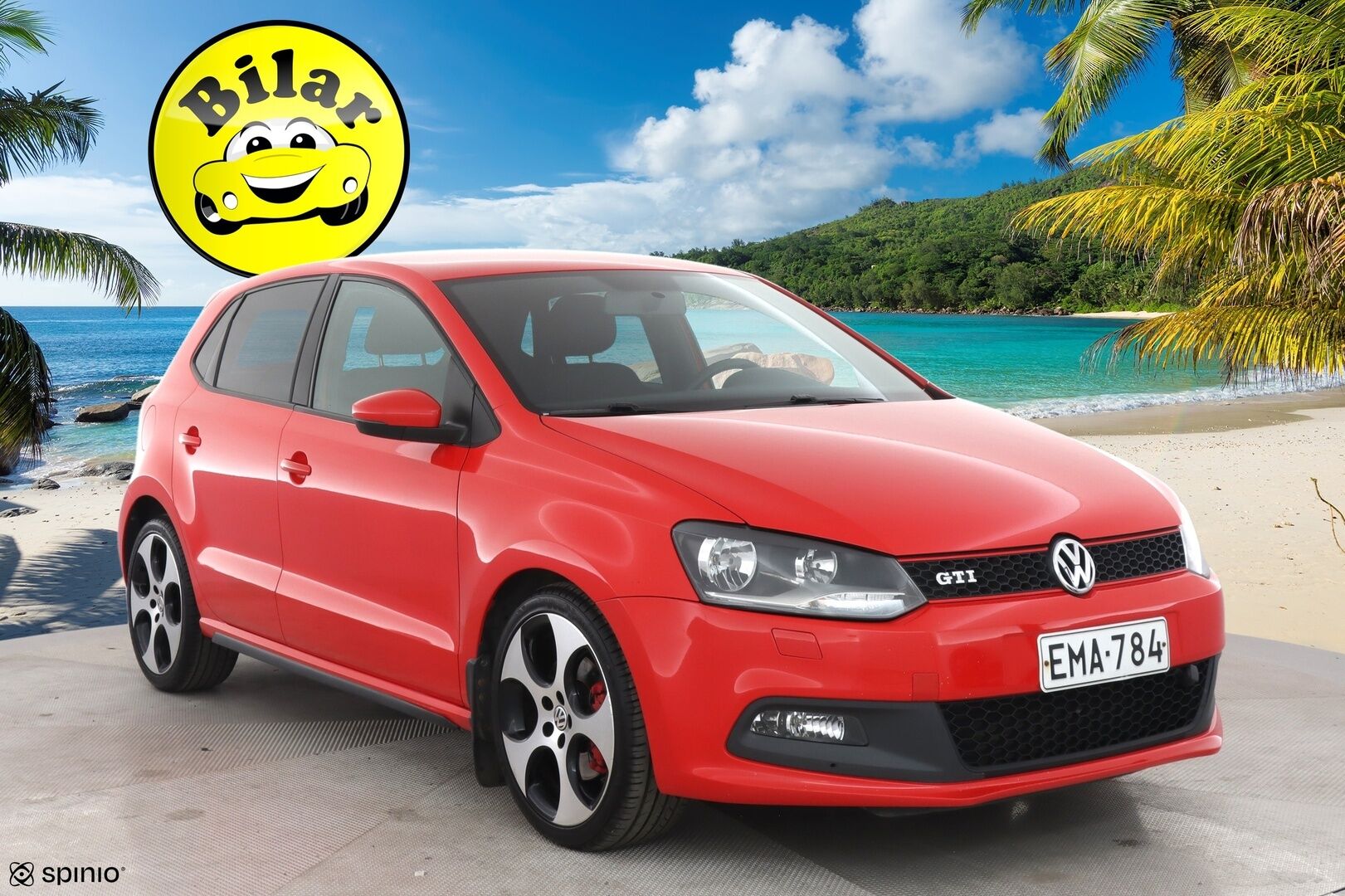 Volkswagen Polo 2012 GTI 1,4 TSI 132 kW (180 hv) DSG-automaatti 4-ovinen - Vakkari / Tutkat / Lohko + sisä / Bluetooth / Juuri Huollettu!