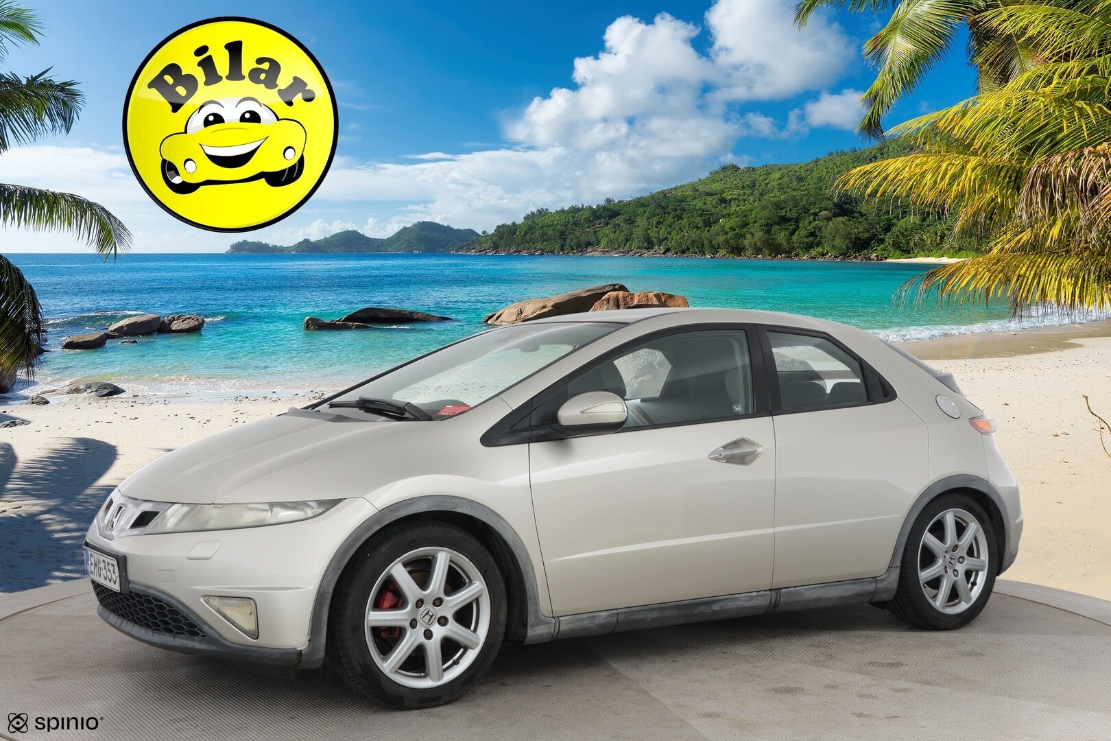 Honda Civic 2008 5D 1,8i Sport - Myydään Huutokaupat.com - Manuaali | Lohko | Koukku | Vakkari