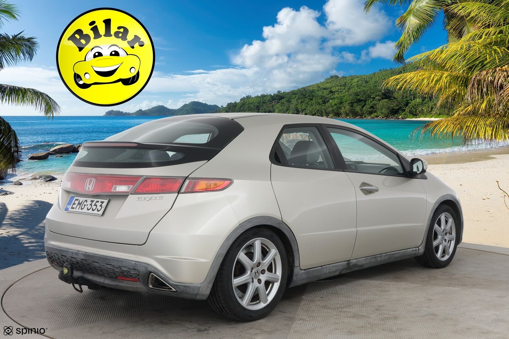 Honda Civic 2008 5D 1,8i Sport - Myydään Huutokaupat.com - Manuaali | Lohko | Koukku | Vakkari