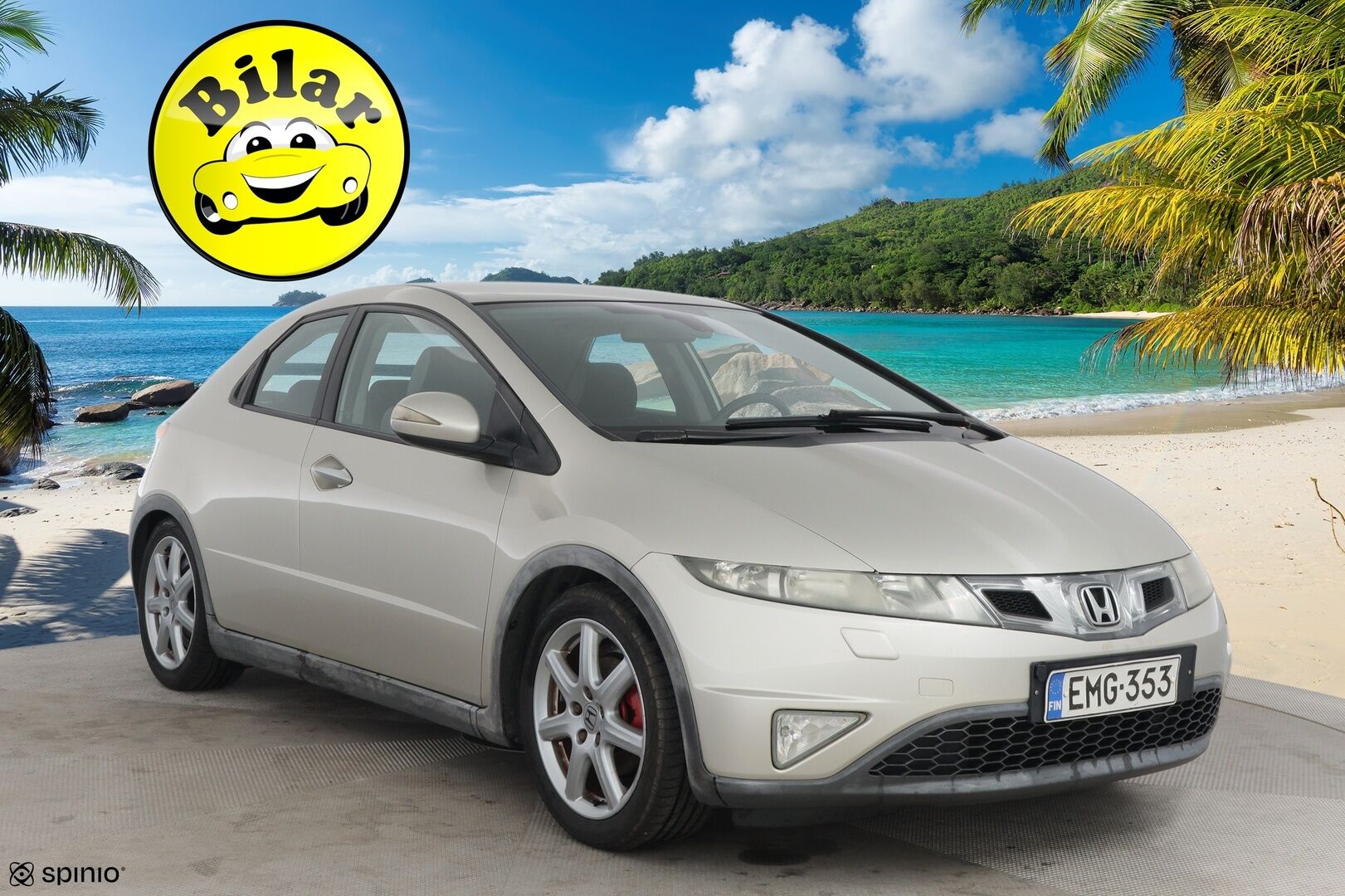 Honda Civic 2008 5D 1,8i Sport - Myydään Huutokaupat.com - Manuaali | Lohko | Koukku | Vakkari