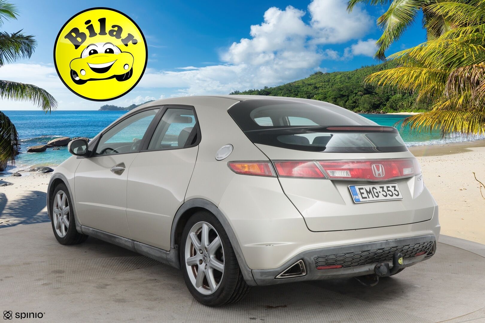 Honda Civic 2008 5D 1,8i Sport - Myydään Huutokaupat.com - Manuaali | Lohko | Koukku | Vakkari