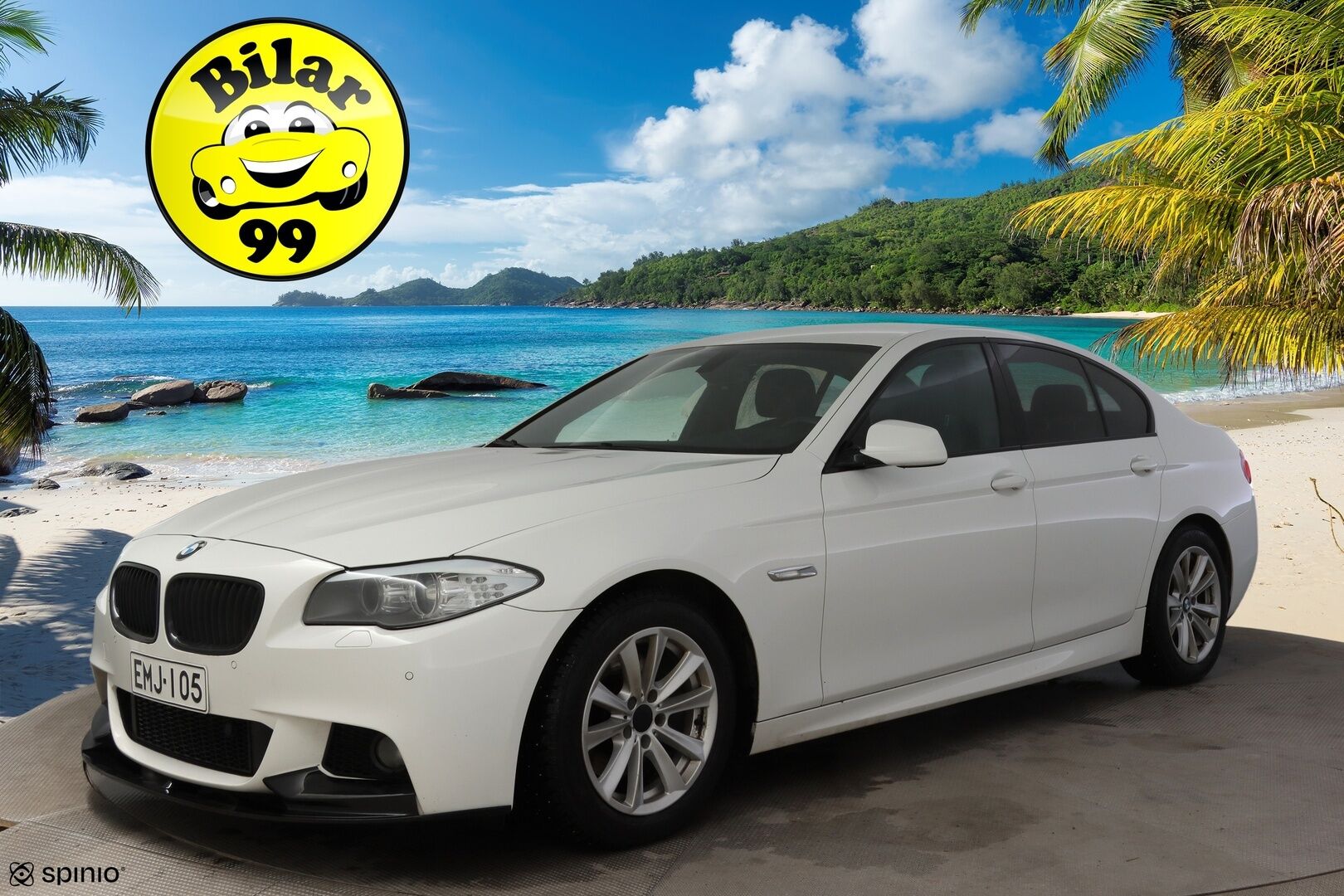 BMW 520 2013 TwinPower Turbo A F10 Sedan Business M-Sport ** Suomiauto / Hifit / Black Panel / Muistipenkki kuskilla / Bluetooth ** - *2x renkaat & vanteet / Sport-vaihteisto / Huollettu 254tkm kohdalla*