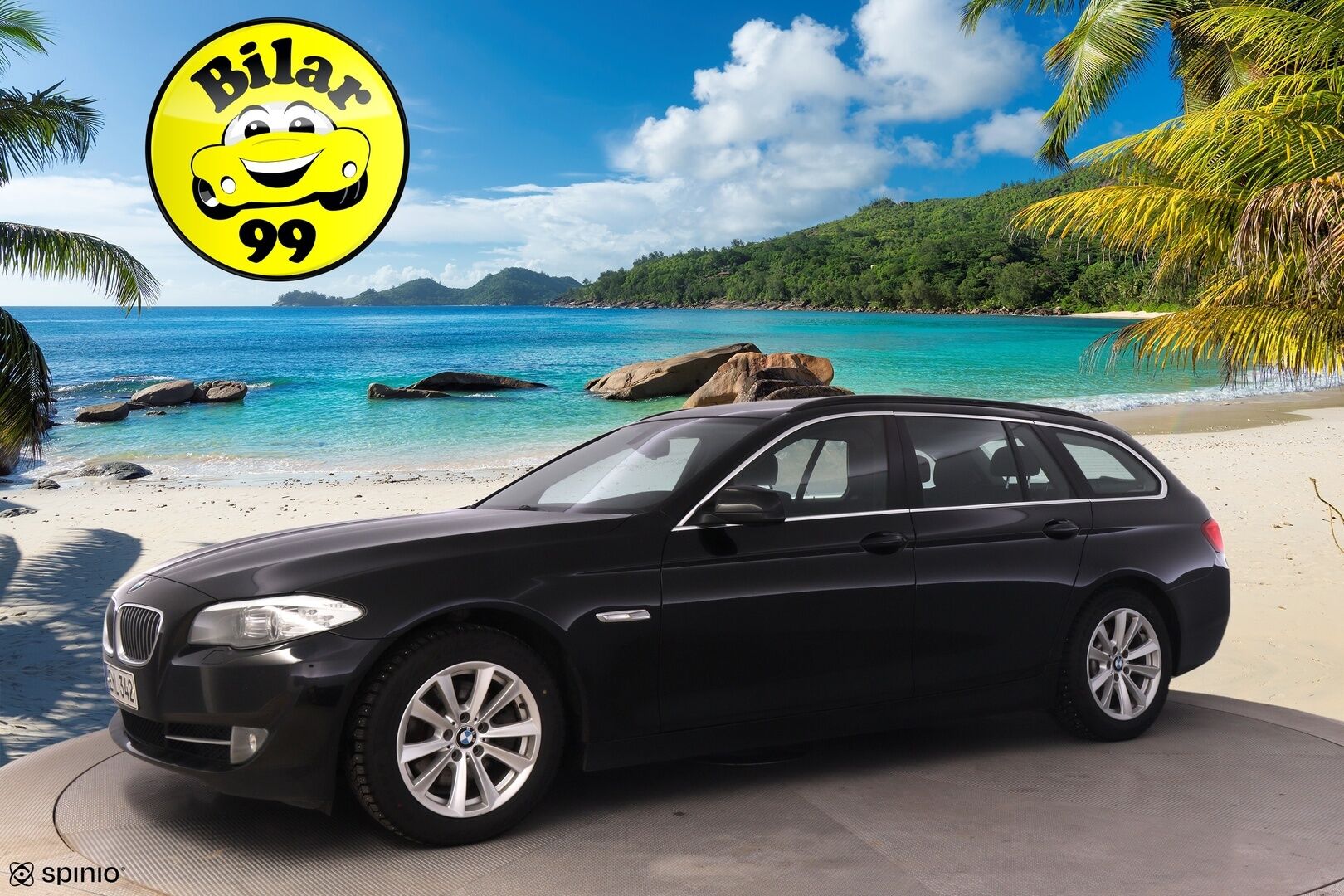 BMW 520 2013 TwinPower Turbo A F11 Touring Business Automatic *Vakionopeudensäädin / Lohko+S.lämmitin / Vetokoukku / S.Luukku* - *Asiallisesti huollettu / Kahdet hyvät renkaat alumiinivantein / Juuri Katsastettu!*