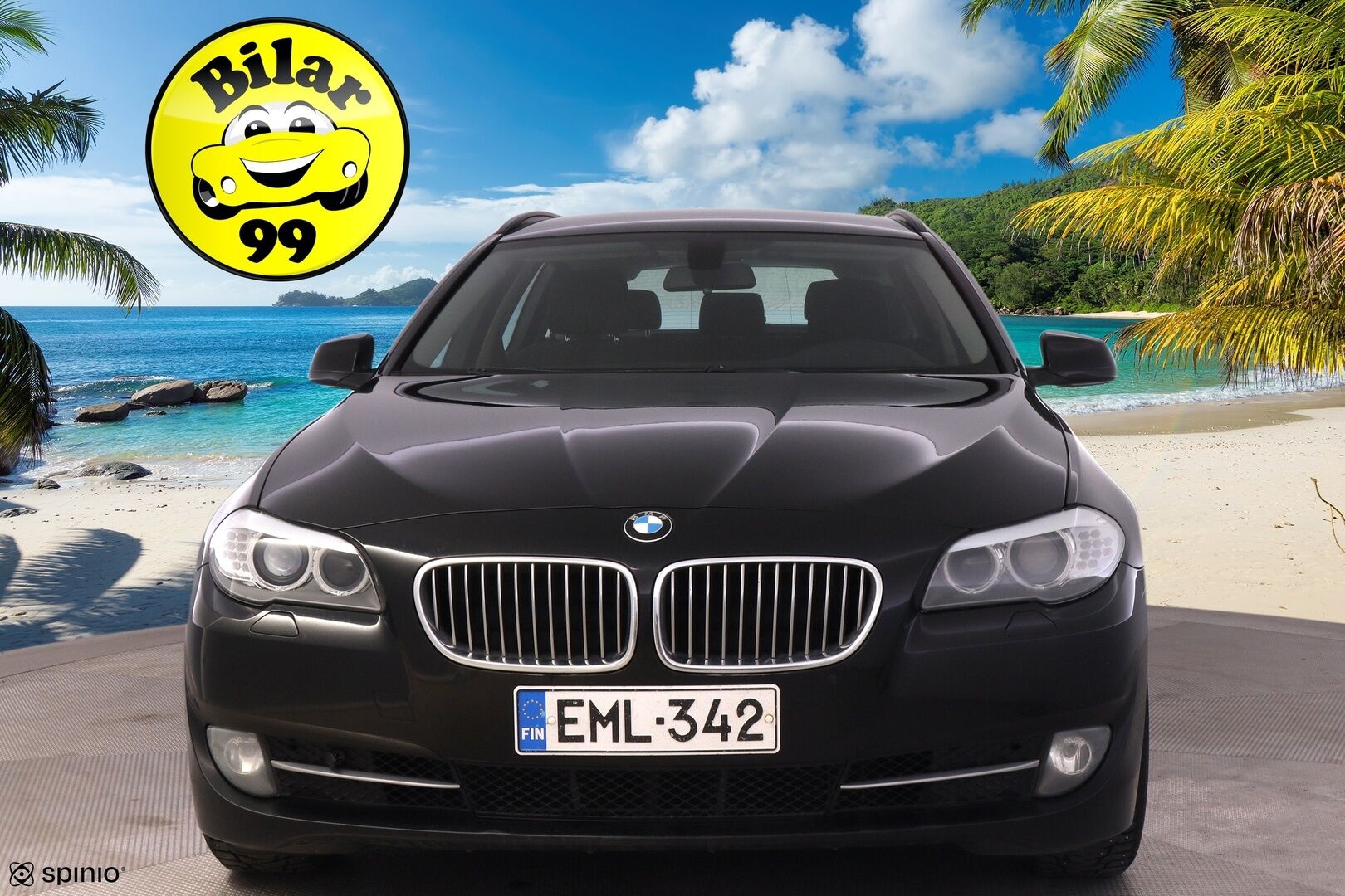 BMW 520 2013 TwinPower Turbo A F11 Touring Business Automatic *Vakionopeudensäädin / Lohko+S.lämmitin / Vetokoukku / S.Luukku* - *Asiallisesti huollettu / Kahdet hyvät renkaat alumiinivantein*