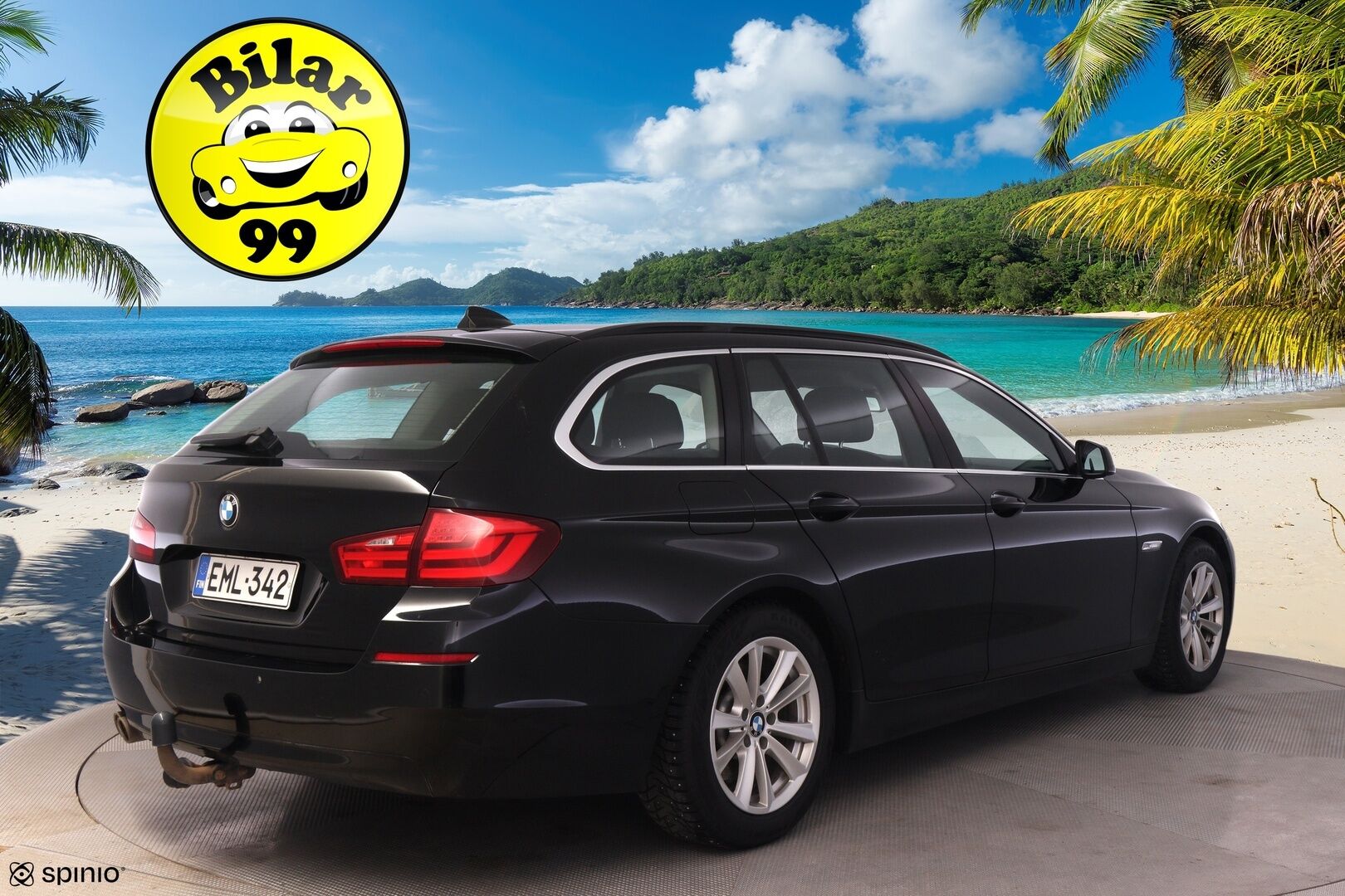 BMW 520 2013 TwinPower Turbo A F11 Touring Business Automatic *Vakionopeudensäädin / Lohko+S.lämmitin / Vetokoukku / S.Luukku* - *Asiallisesti huollettu / Kahdet hyvät renkaat alumiinivantein / Juuri Katsastettu!*